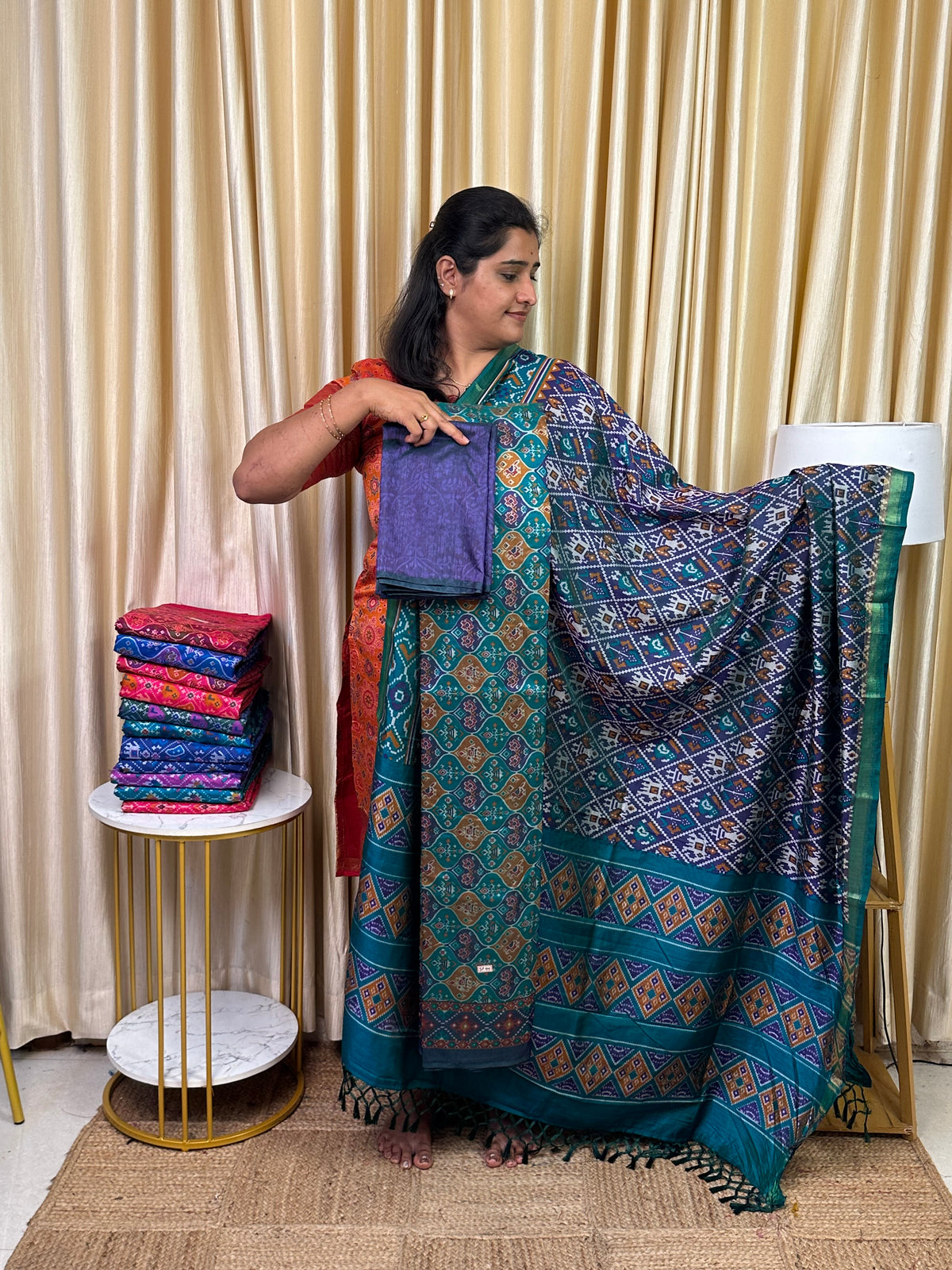 Patola semi silk 3 piece set - SP99