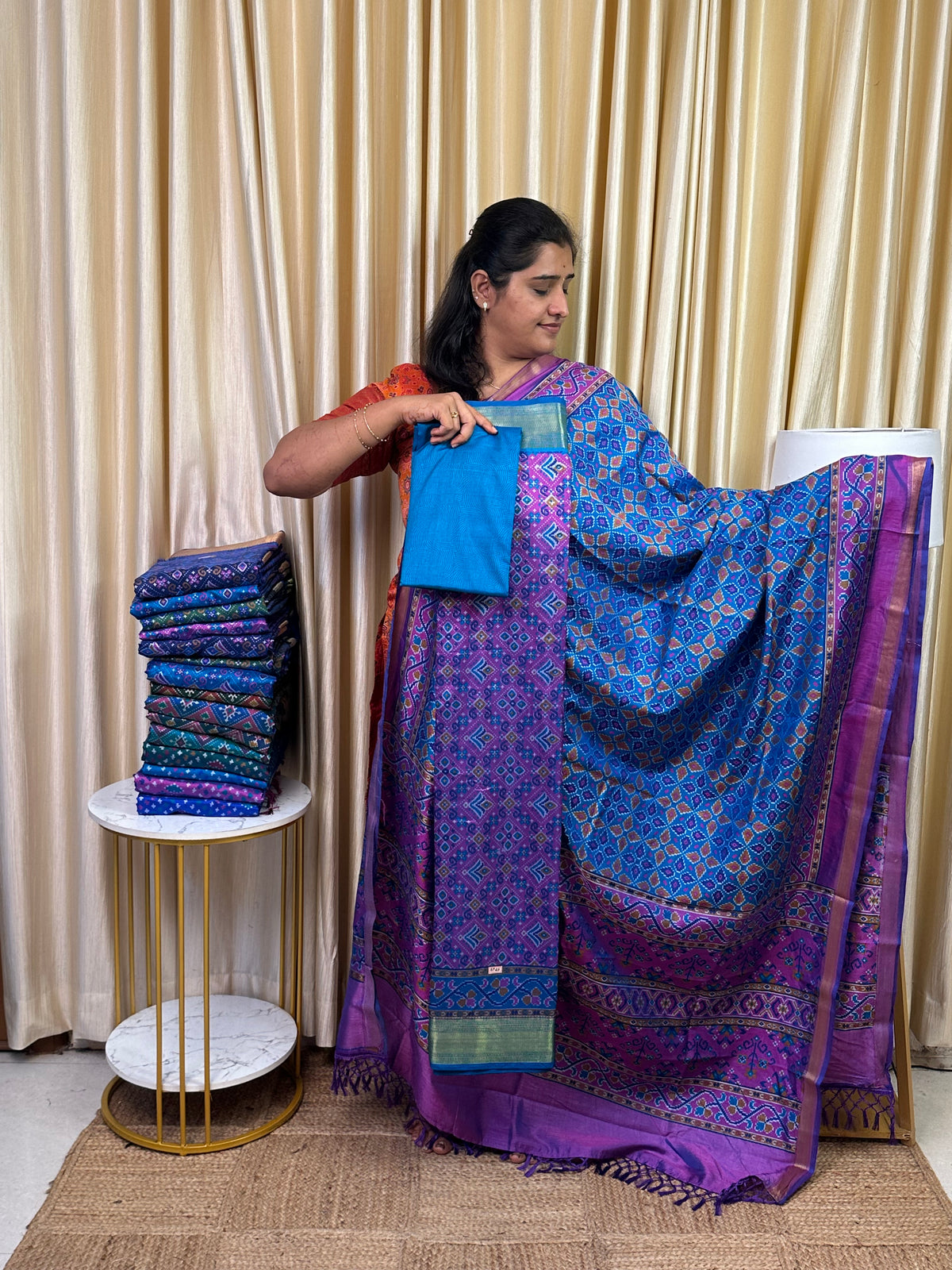 Patola semi silk 3 piece set - SP25