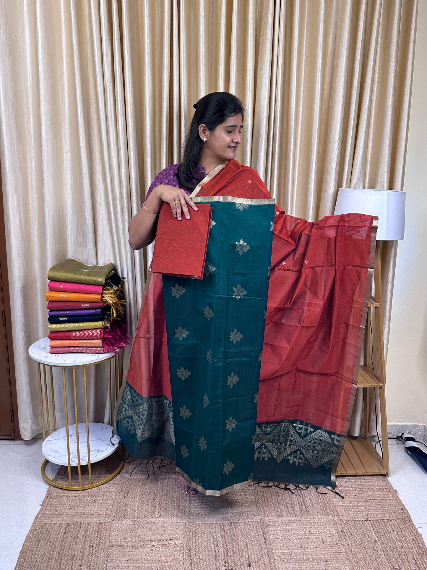 Kora silk cotton 3 piece set -KSC30