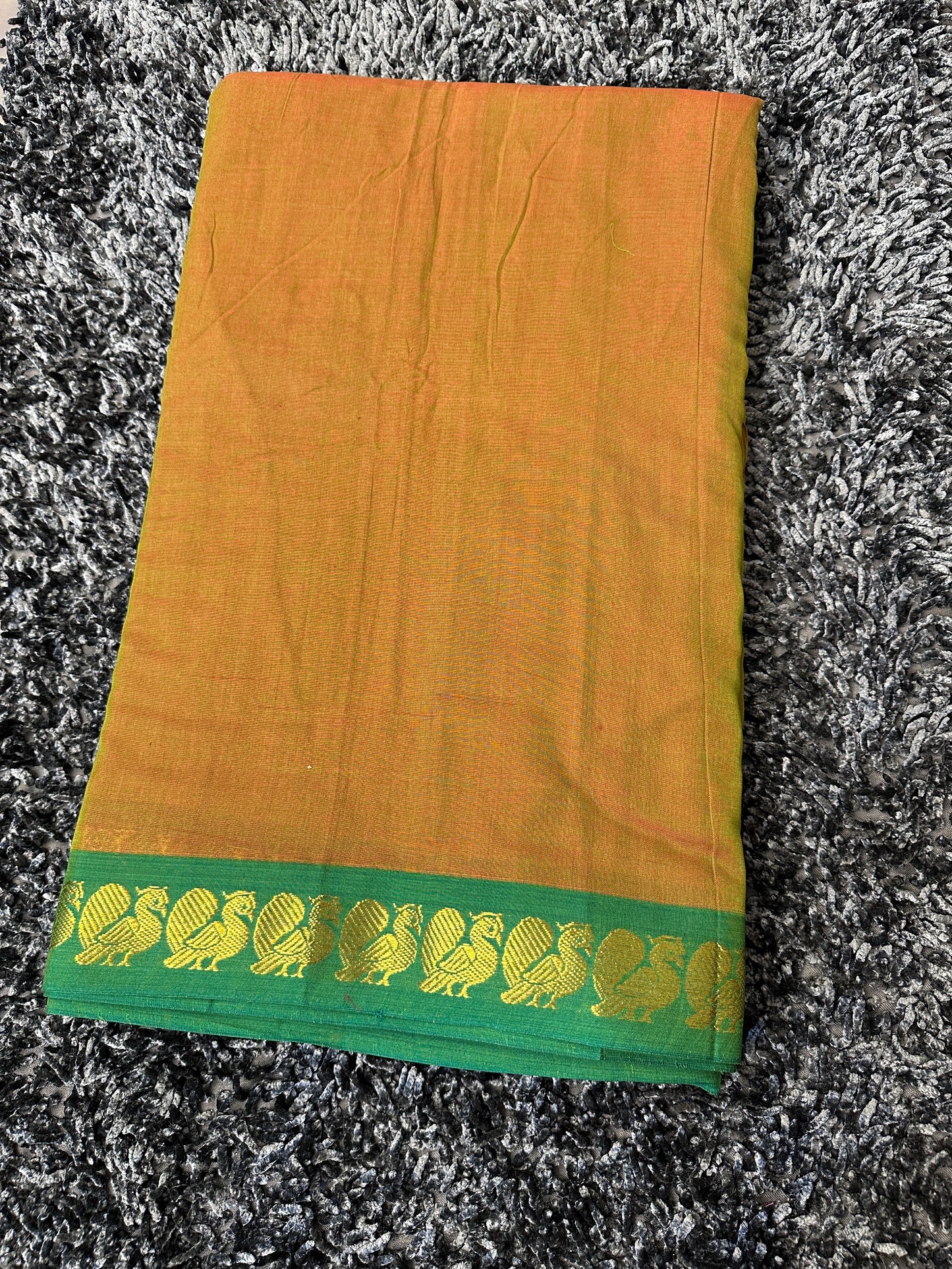 Narayanpet Mayil border fabric 1 meter cut - 6