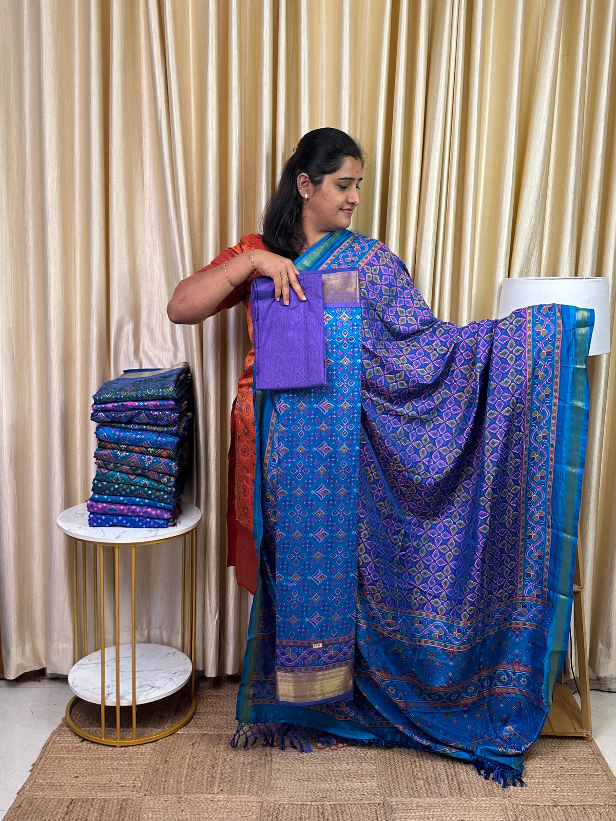 Patola semi silk 3 piece set - SP27