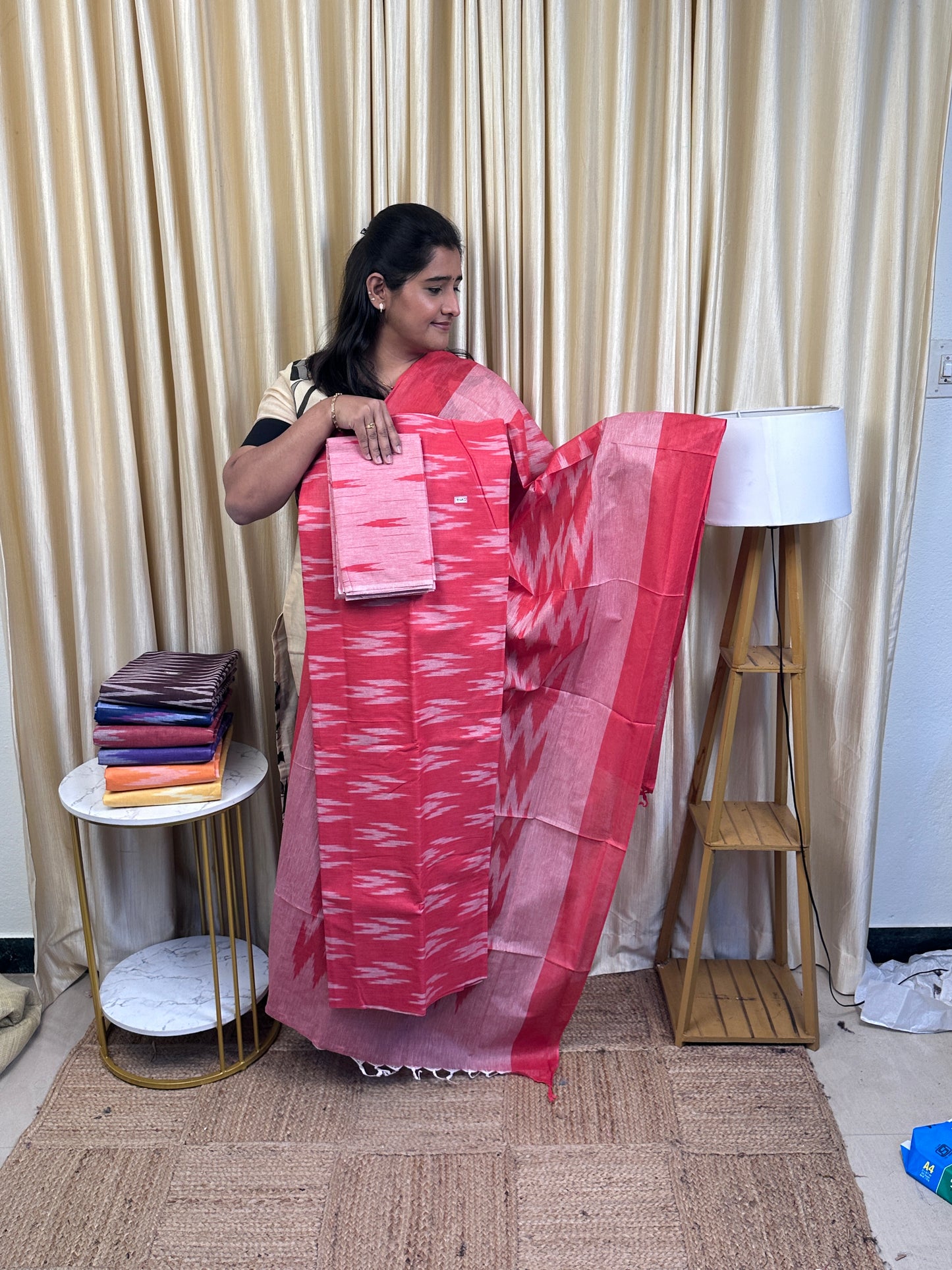 Compact cotton Ikat 3 piece set - IKT 4
