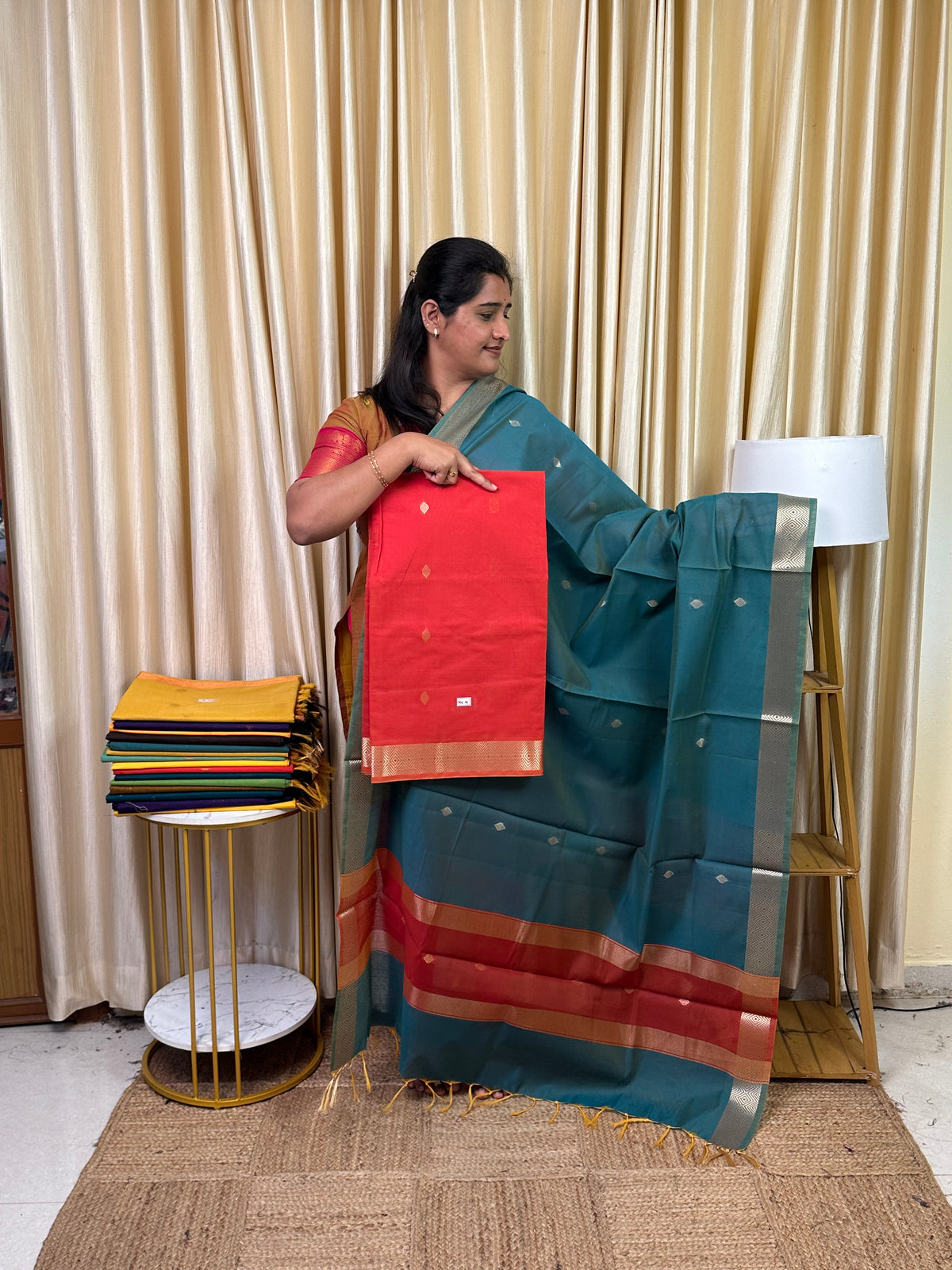 Maheswari silk cotton 2 piece set- MN 41