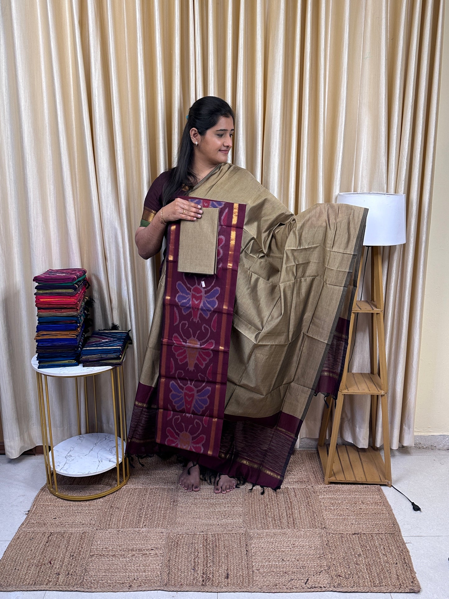 Pochampalli sico 3 piece set-SICO10
