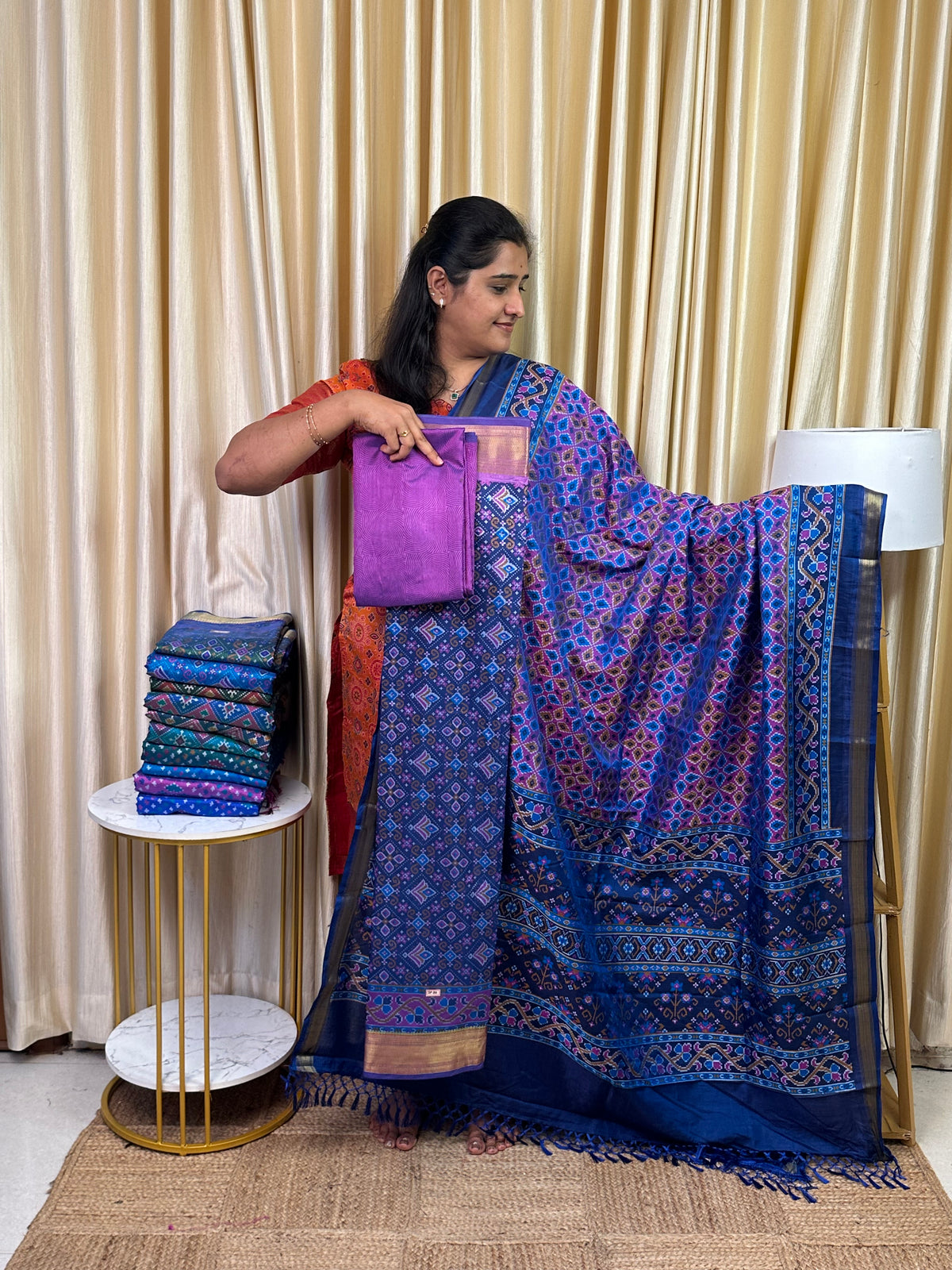 Patola semi silk 3 piece set - SP30