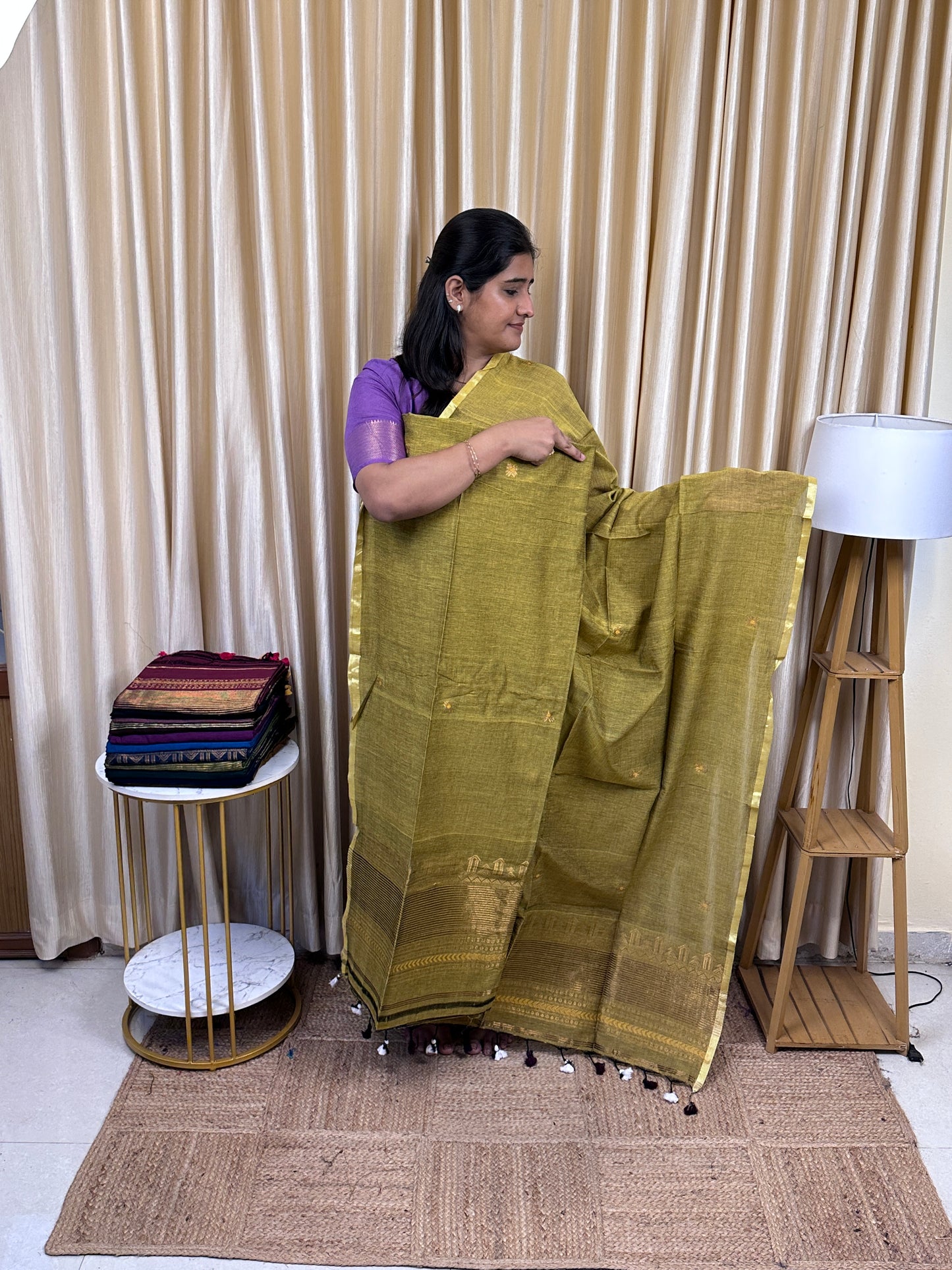 SWARA - Banarasi Jamdhani cotton by silk -11