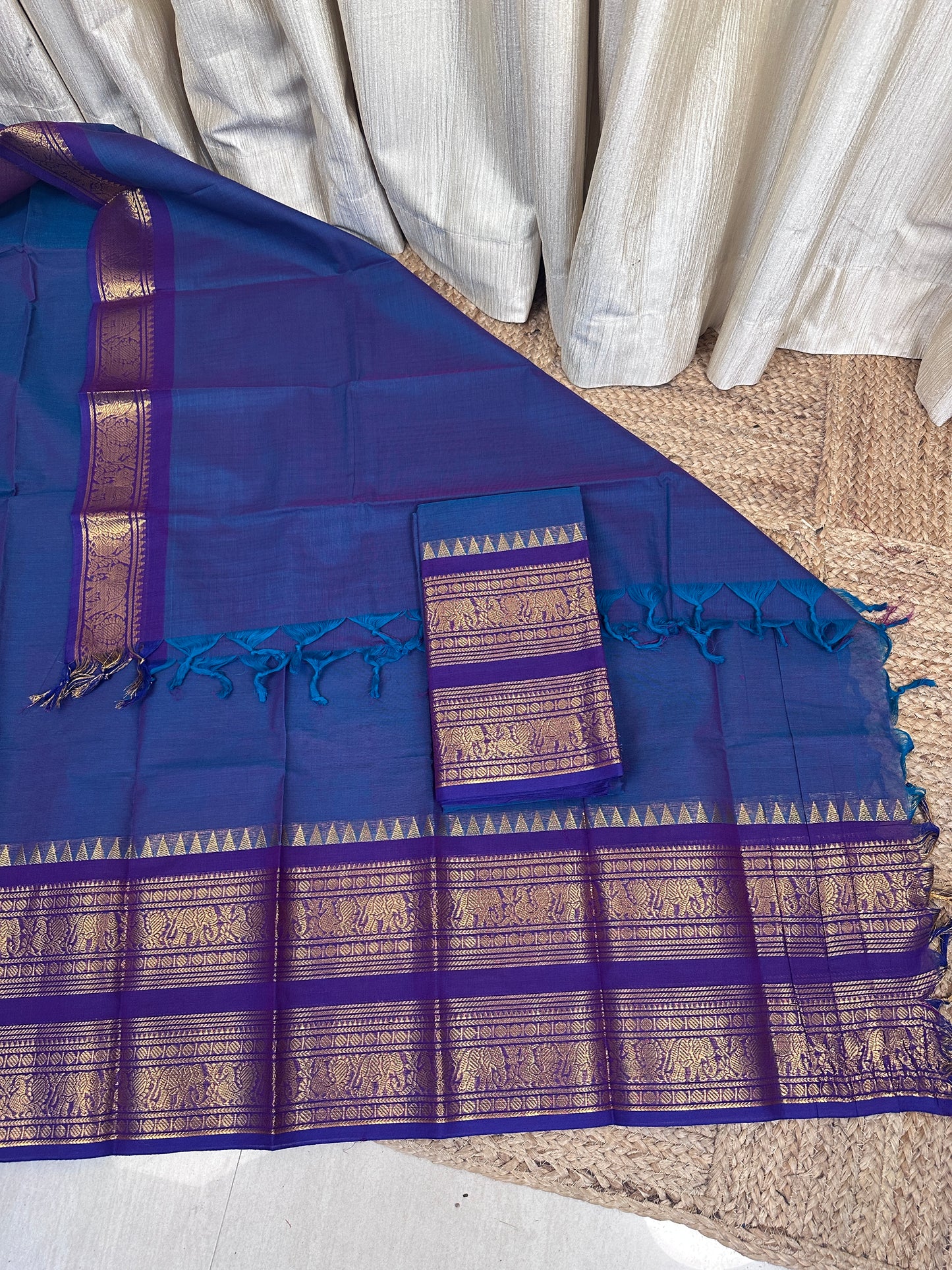 Isai Bigborder Chettinad 2 piece set - ISAI 7