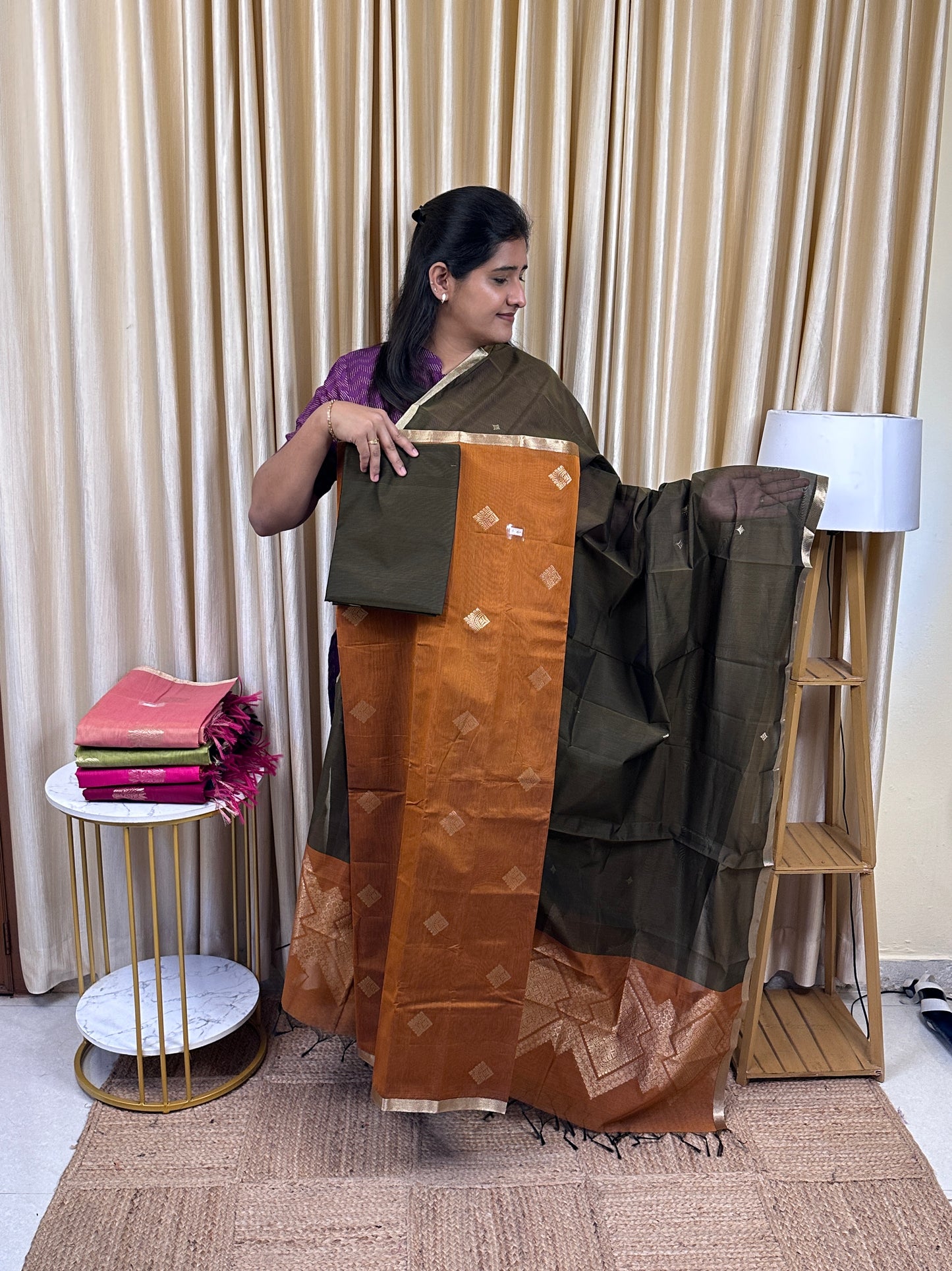 Kora silk cotton 3 piece set -KSC16