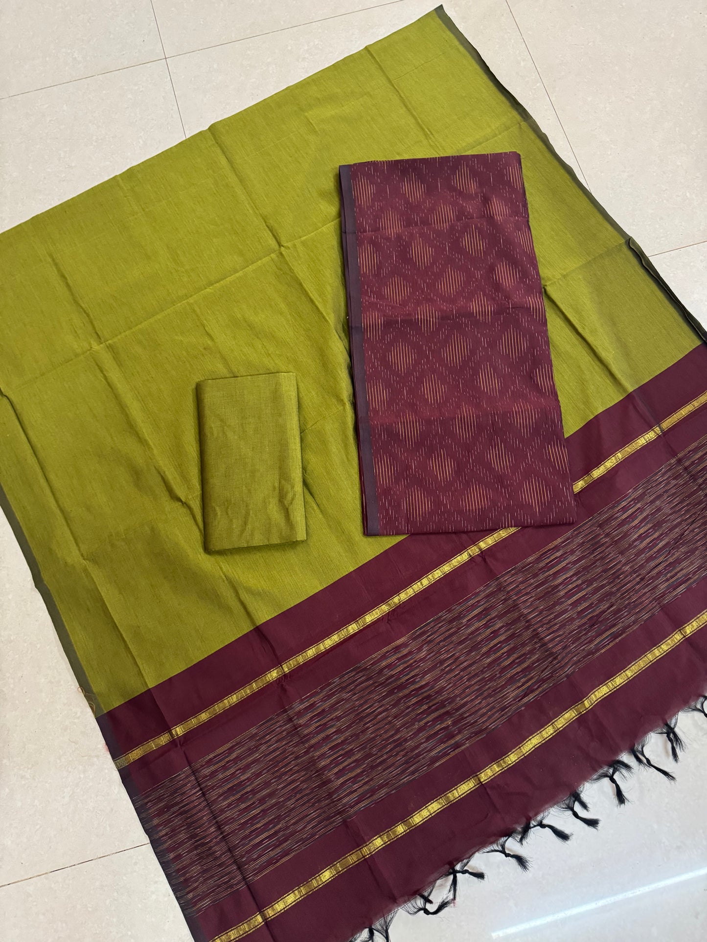 Full weave ikat Pochampally sico dress material FWS-16