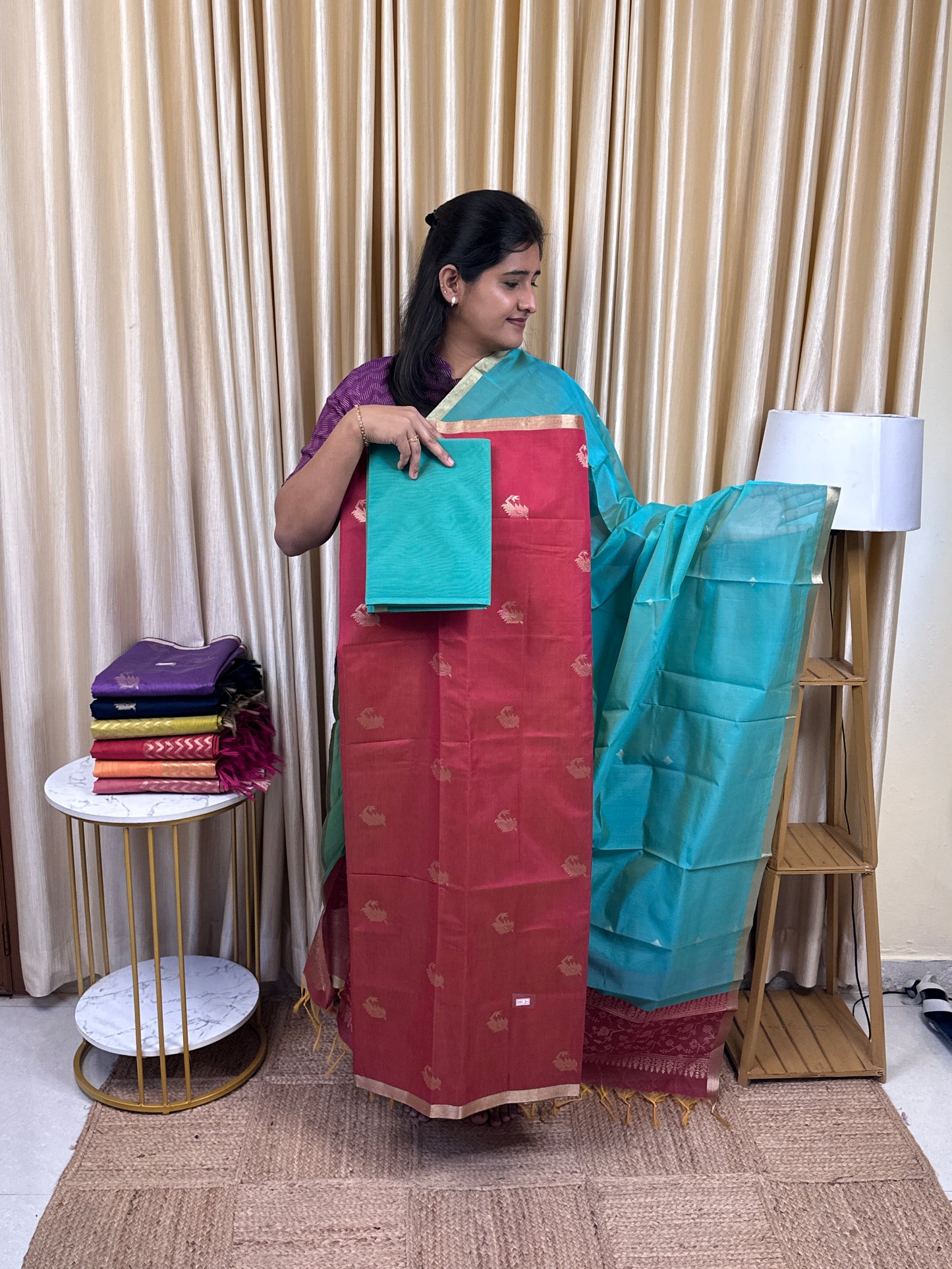 Kora silk cotton 3 piece set -KSC34