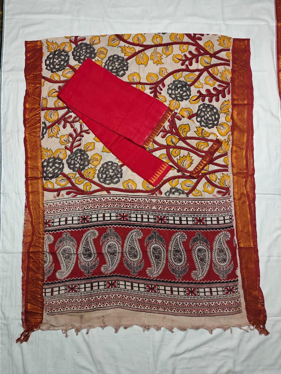 Gap border kalamkari 2 piece set - 5