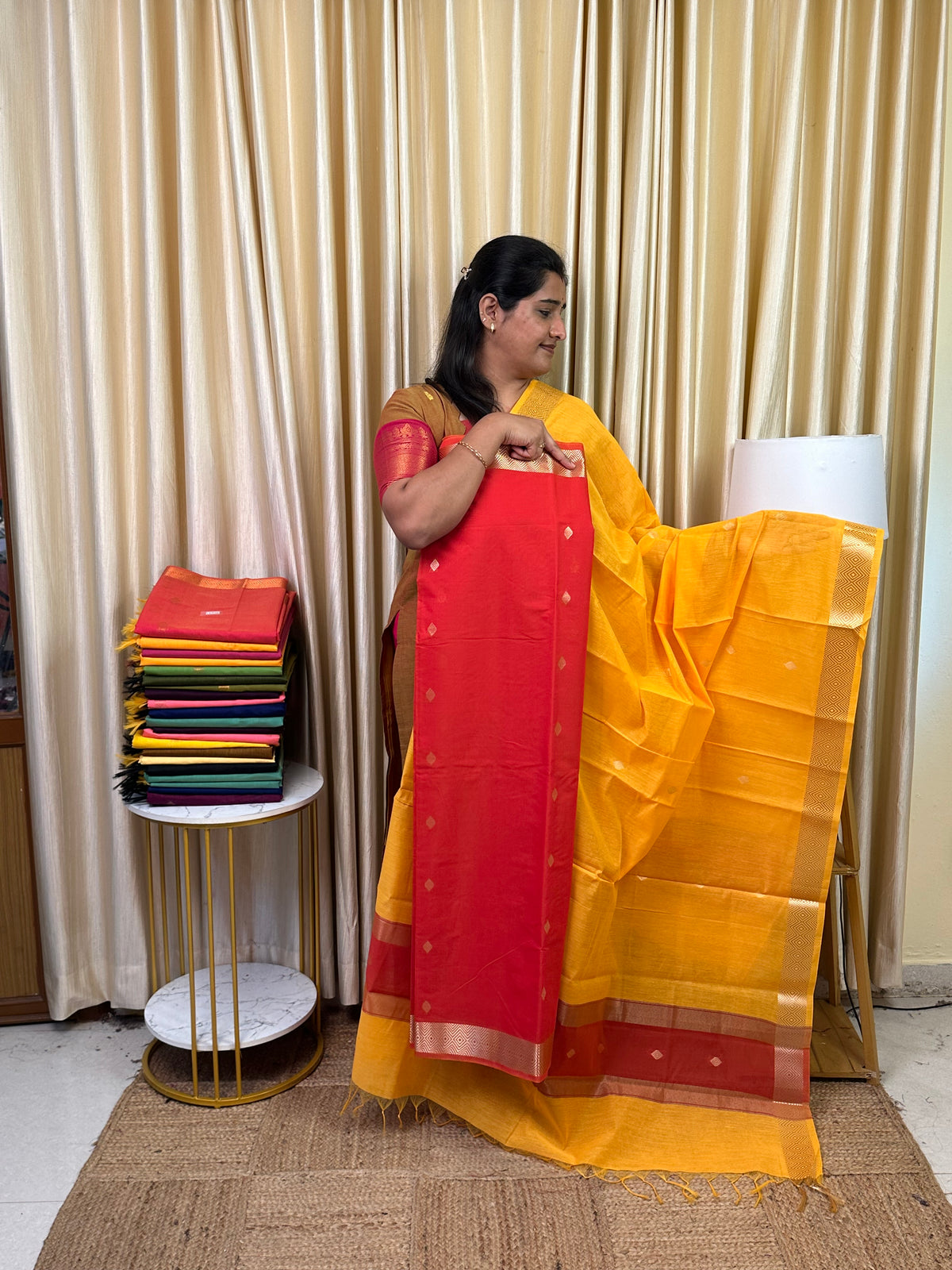 Maheswari silk cotton 2 piece set- MN 6