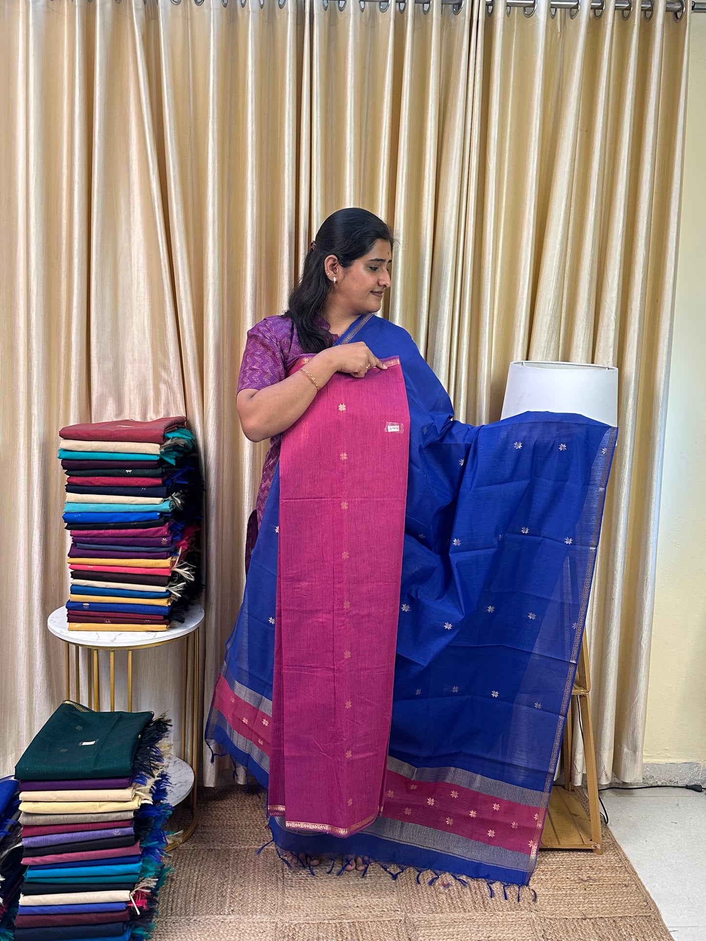 Maheswari silk cotton 2 piece set- NMH5