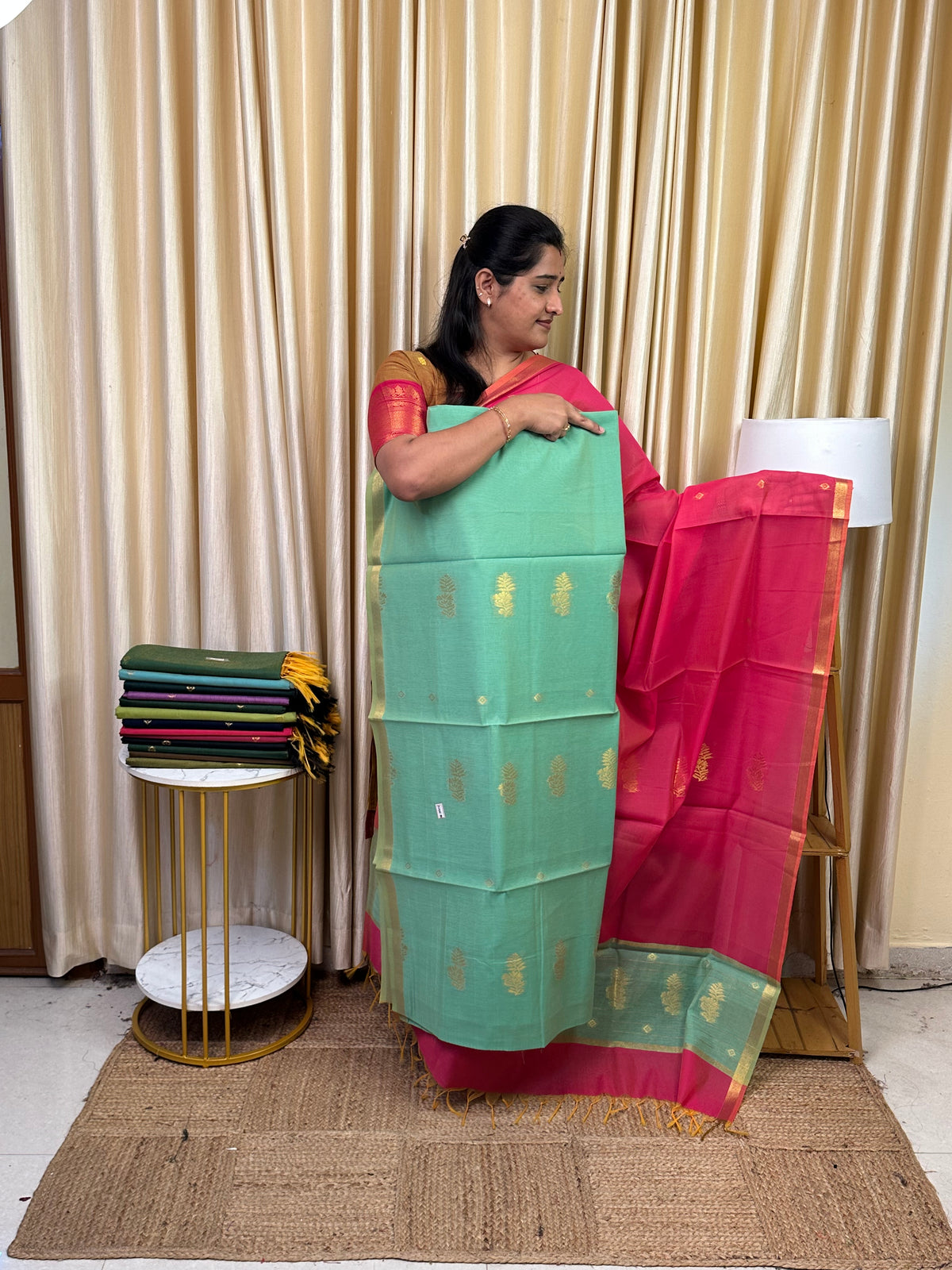 Chanderi silk cotton 2 piece set -Kayal25