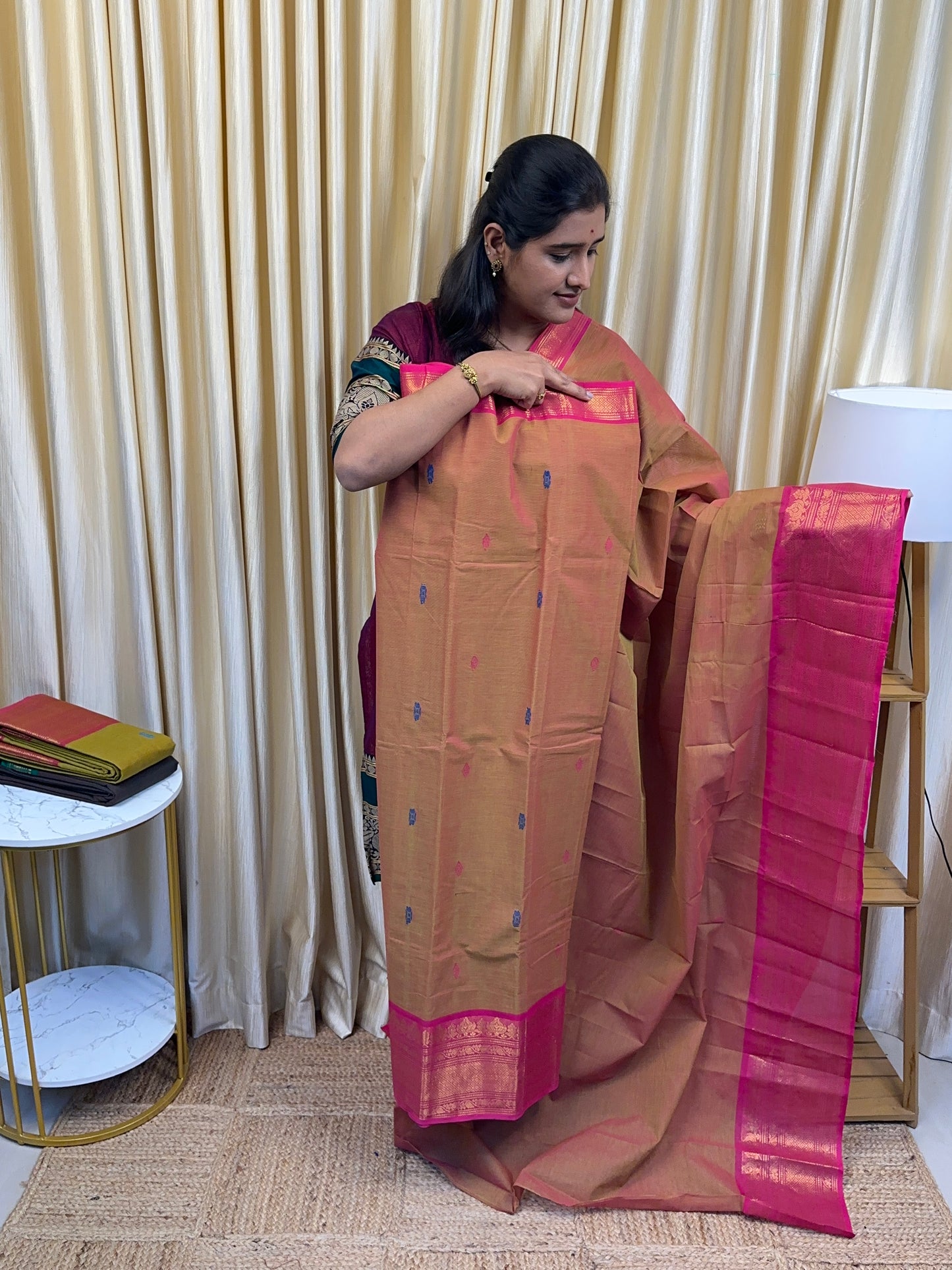 Dual orange and pink 3- Chettinad special butta