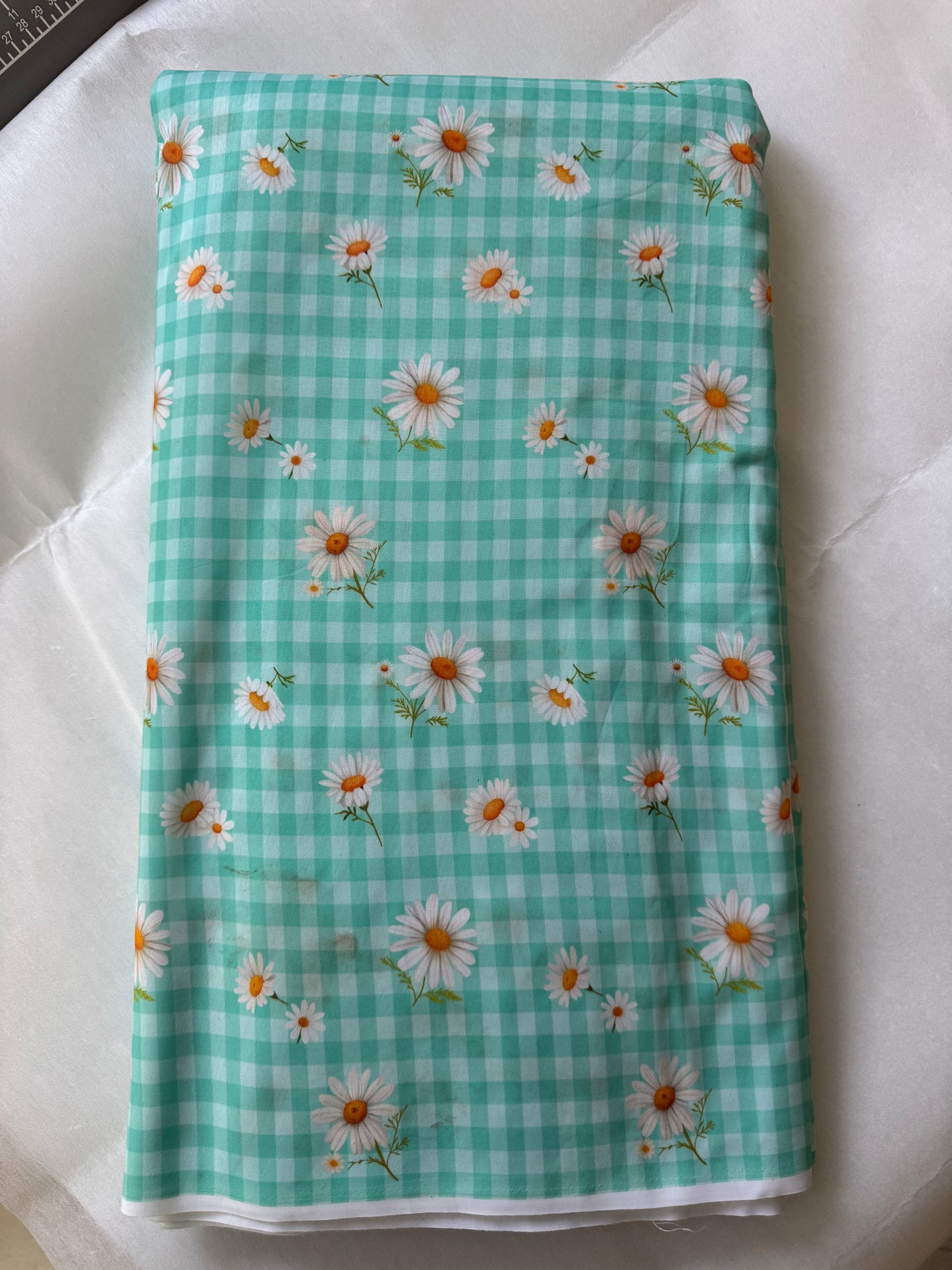 Mul cotton digital prints checks - BLUE