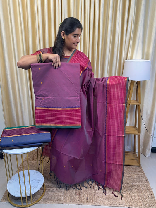 Shades of Pink- Chettinad suit