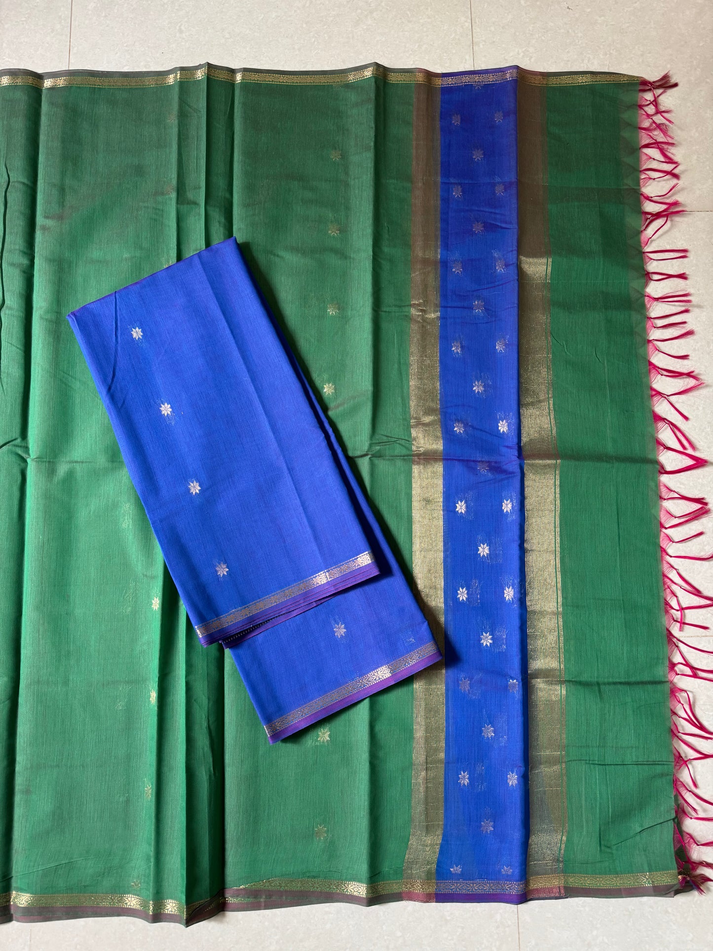 Maheswari silk cotton 2 piece set- NMH65