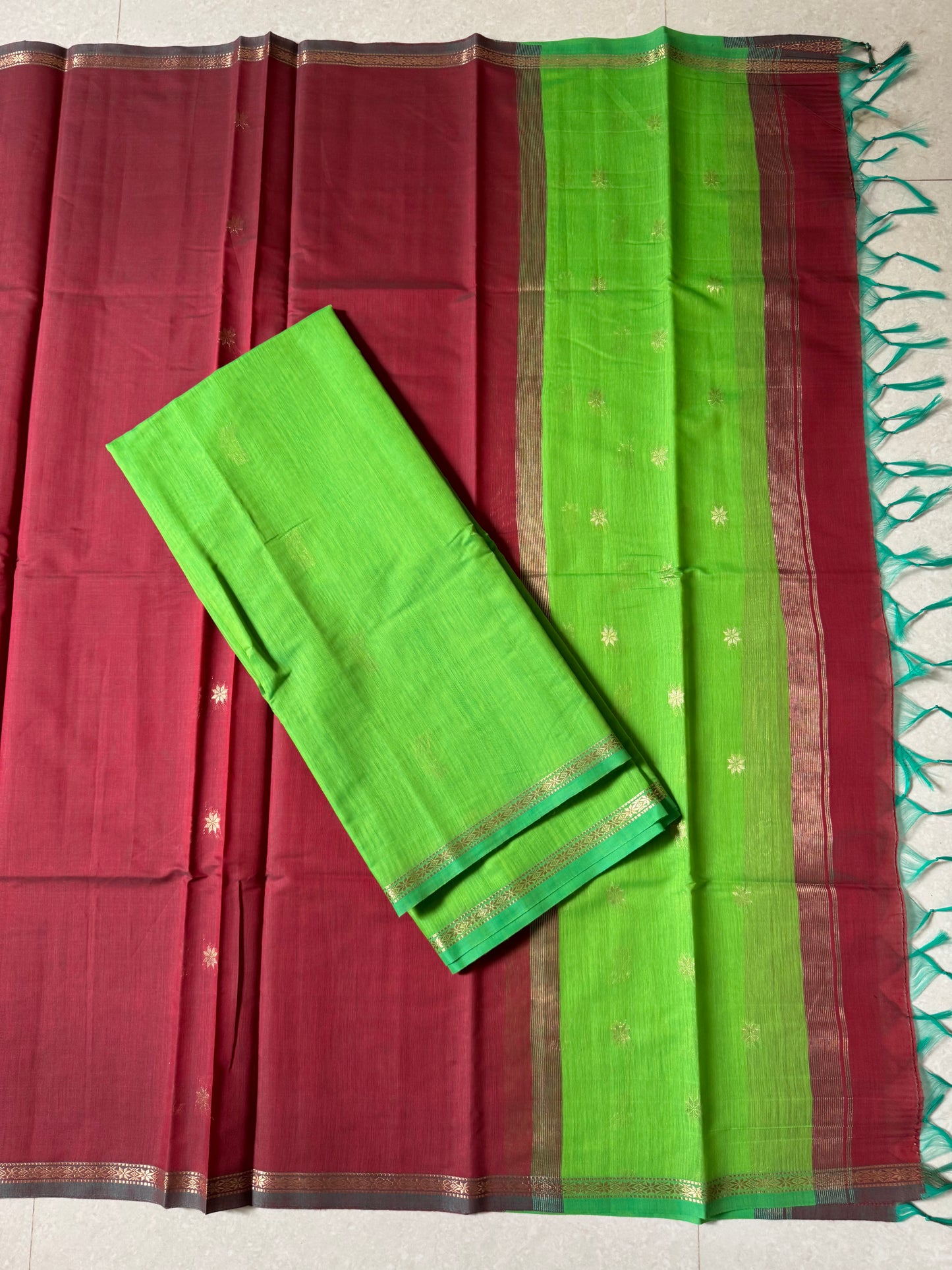Maheswari silk cotton 2 piece set- NMH79