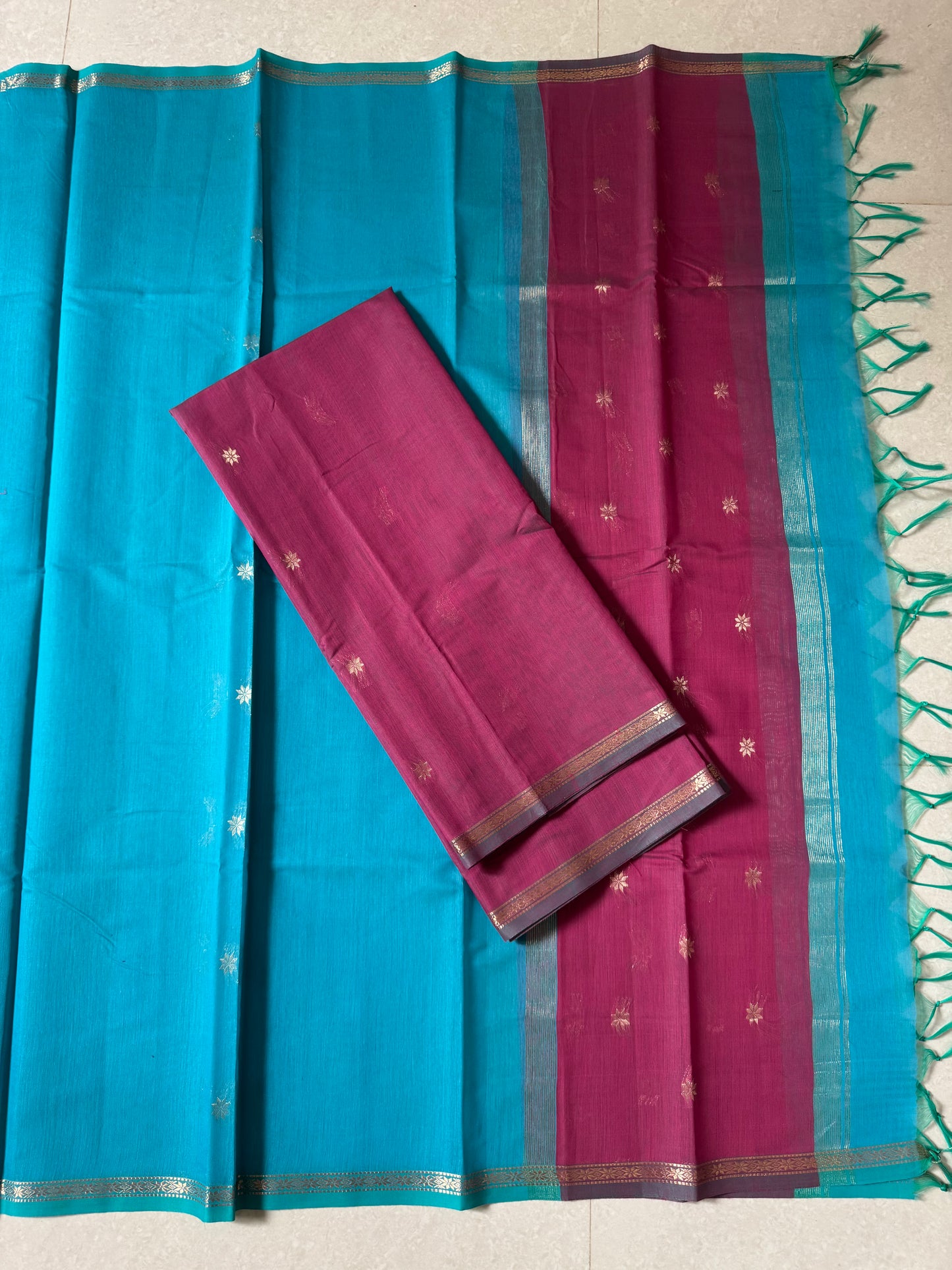 Maheswari silk cotton 2 piece set- NMH88