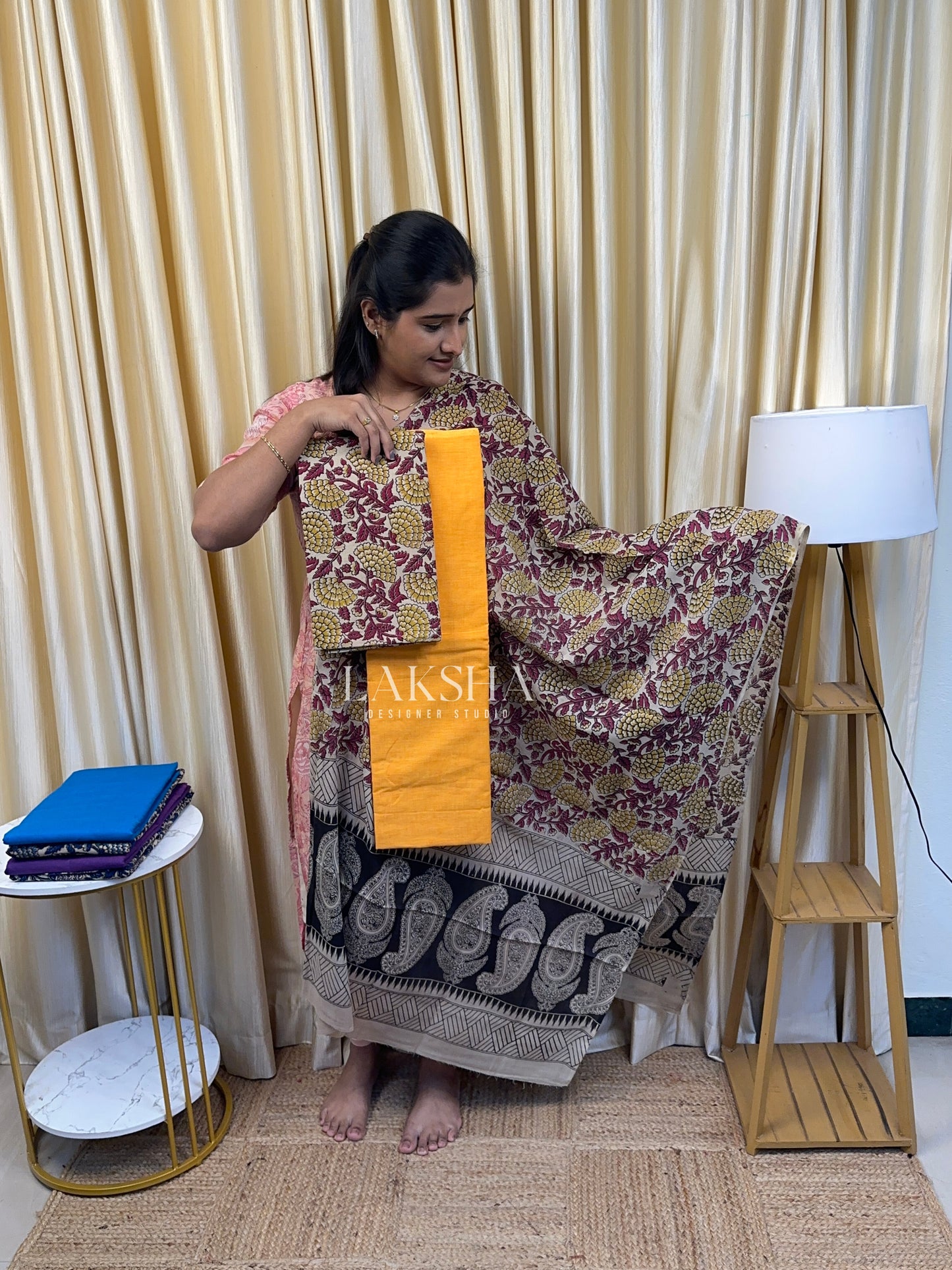 Kalamkari 1-Mango Orange