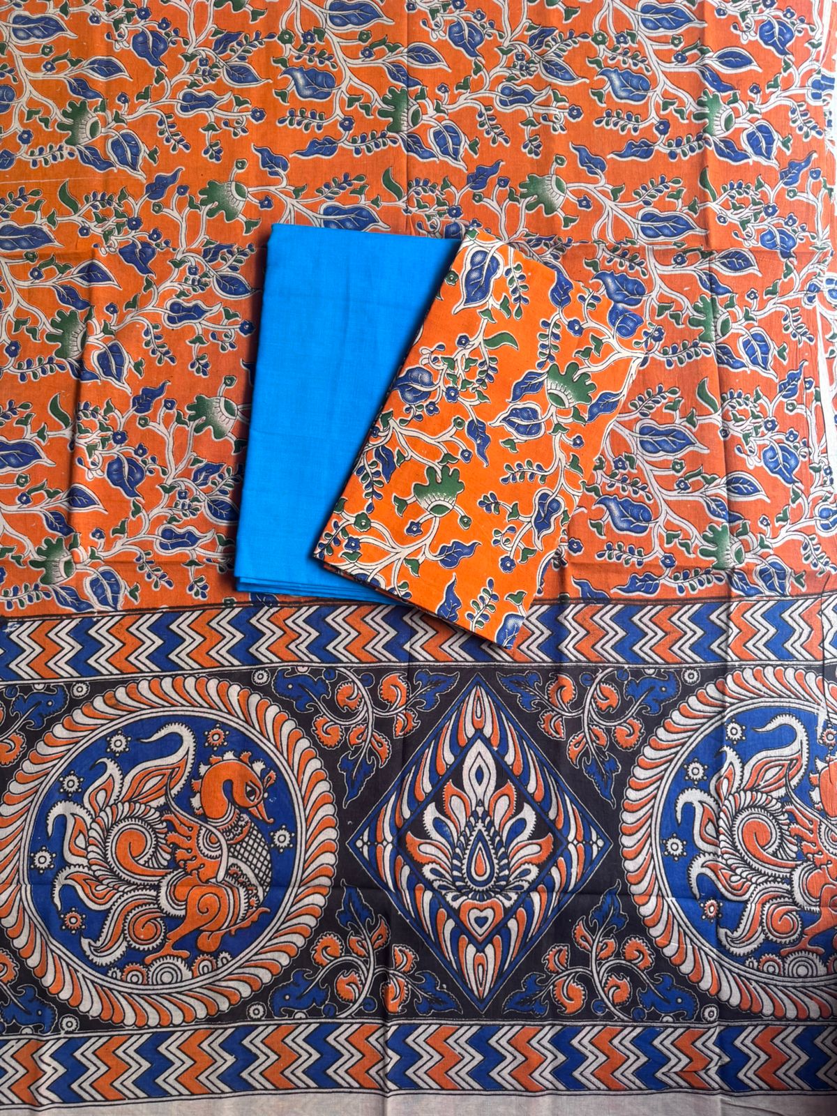 Kalamkari 3-blue