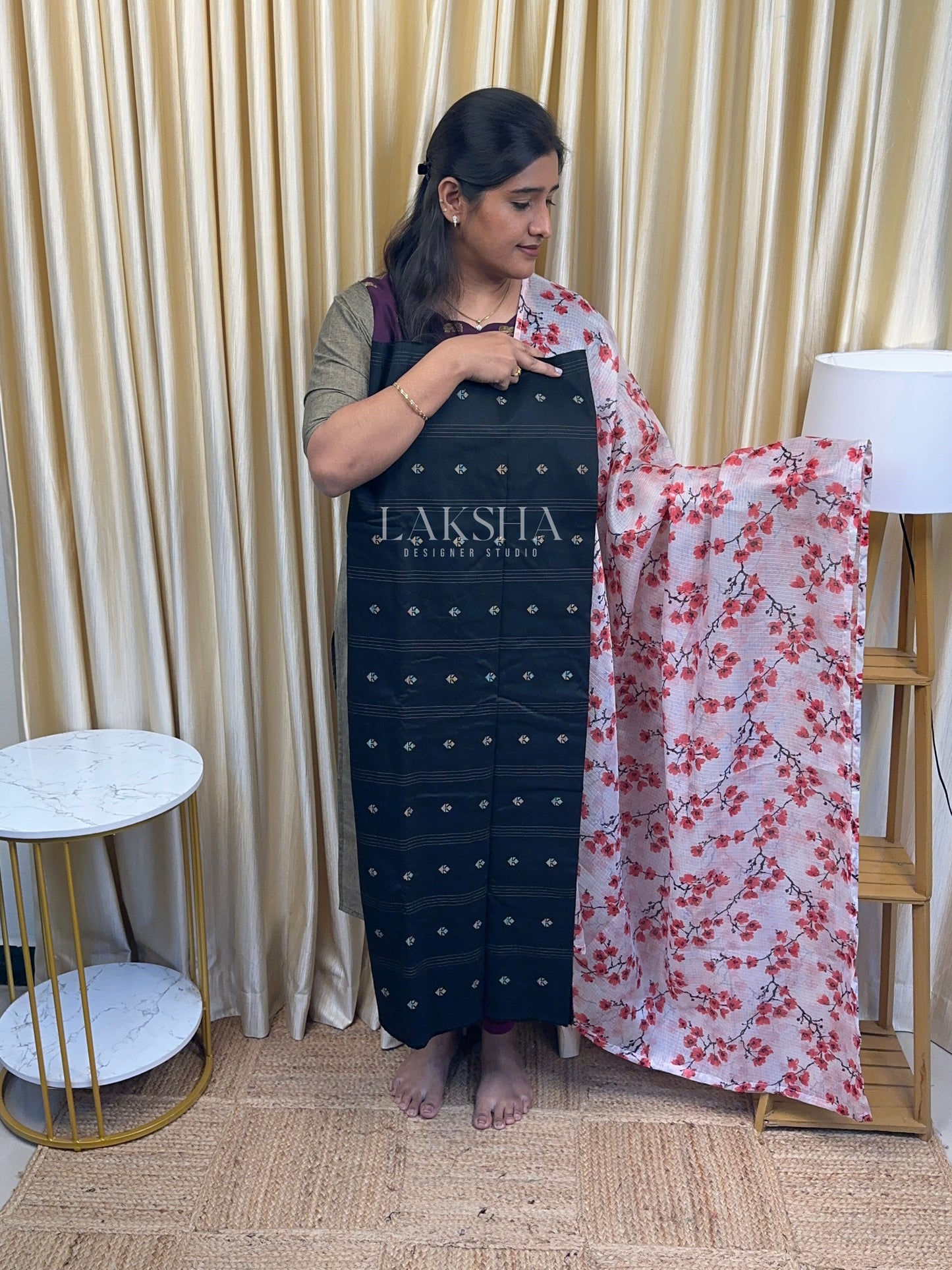Midnight Blossom Hasmi's Handpicks-3 piece set