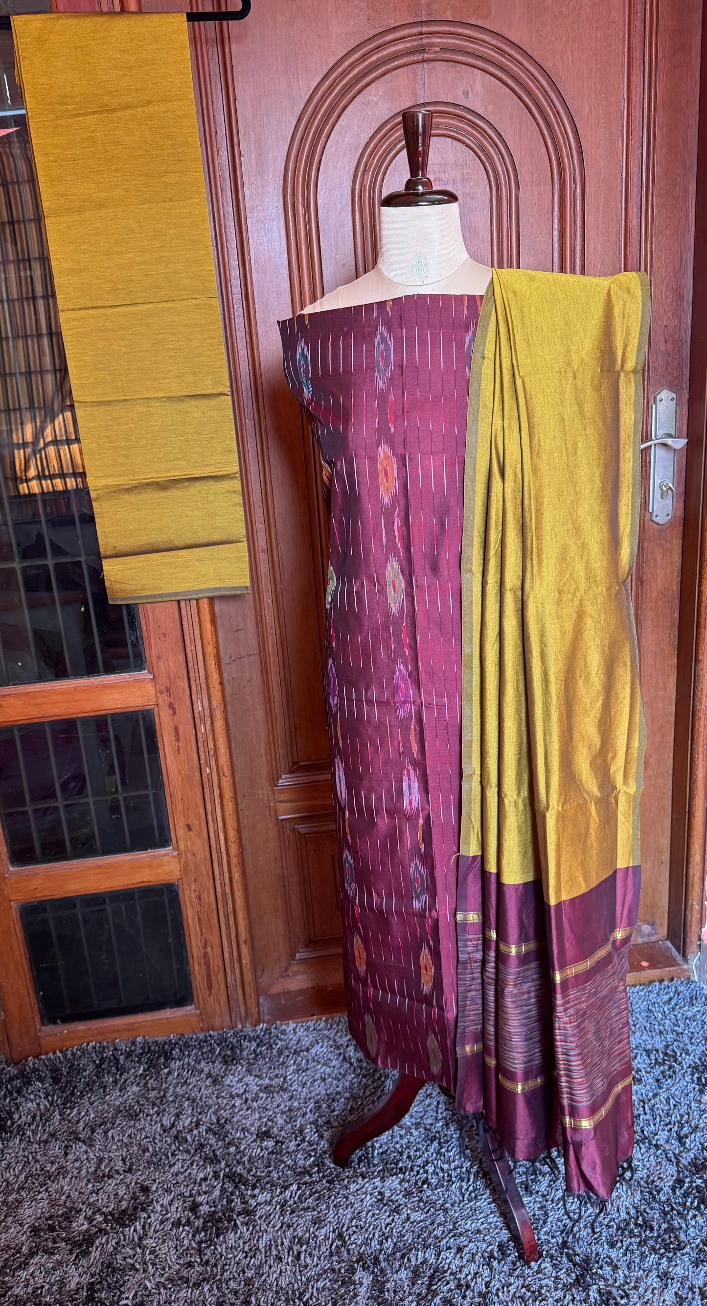 Special Pochampalli sico Full weave  3 piece set-SPD10
