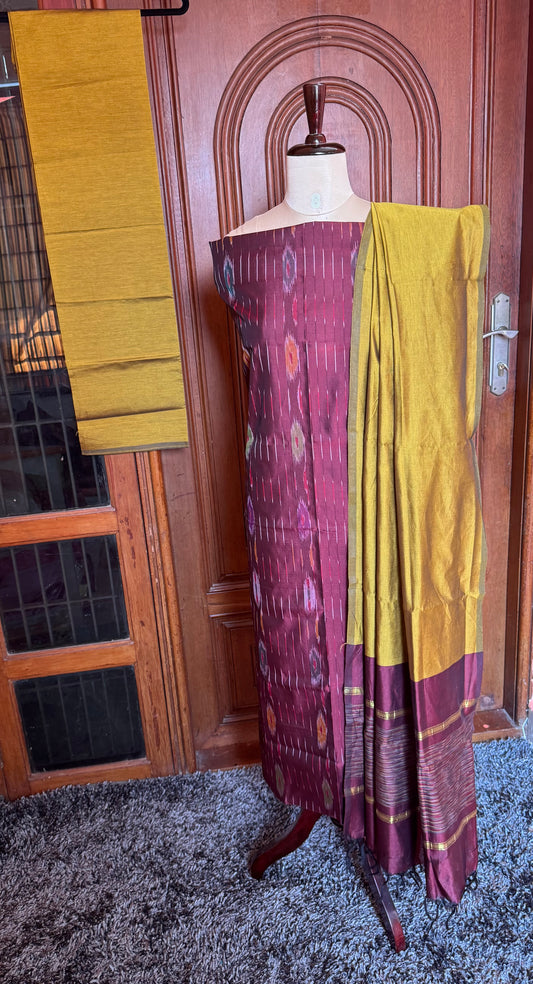 Special Pochampalli sico Full weave  3 piece set-SPD10