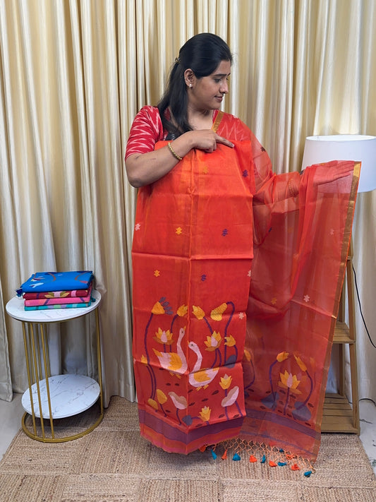 Muslin Jamdhani [handwork]-4