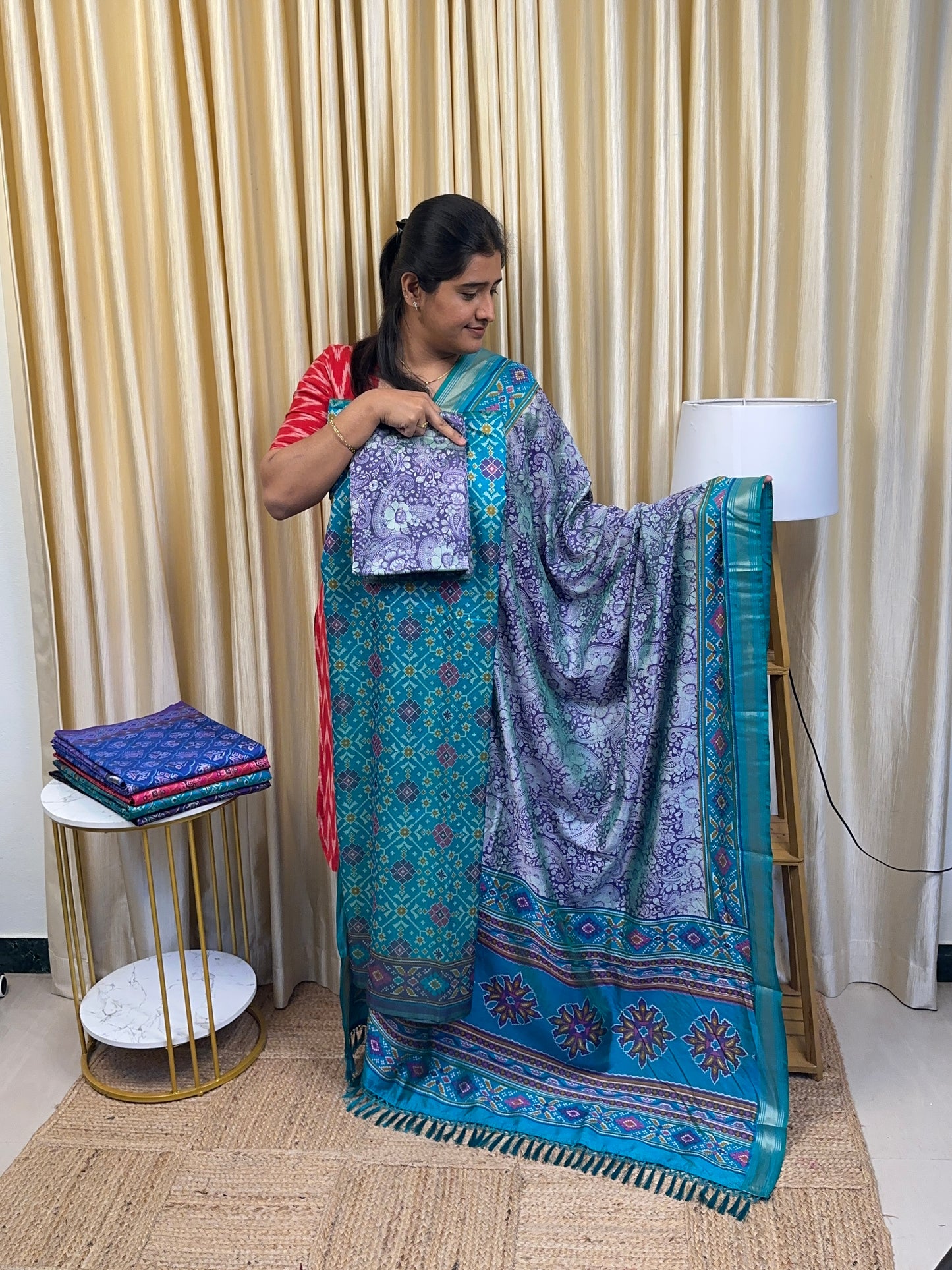 Patola 3 piece set [silk by cotton]PO8