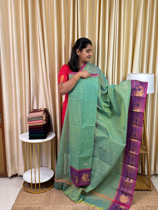 Chettinad 2 piece set - Mayuri ice blue