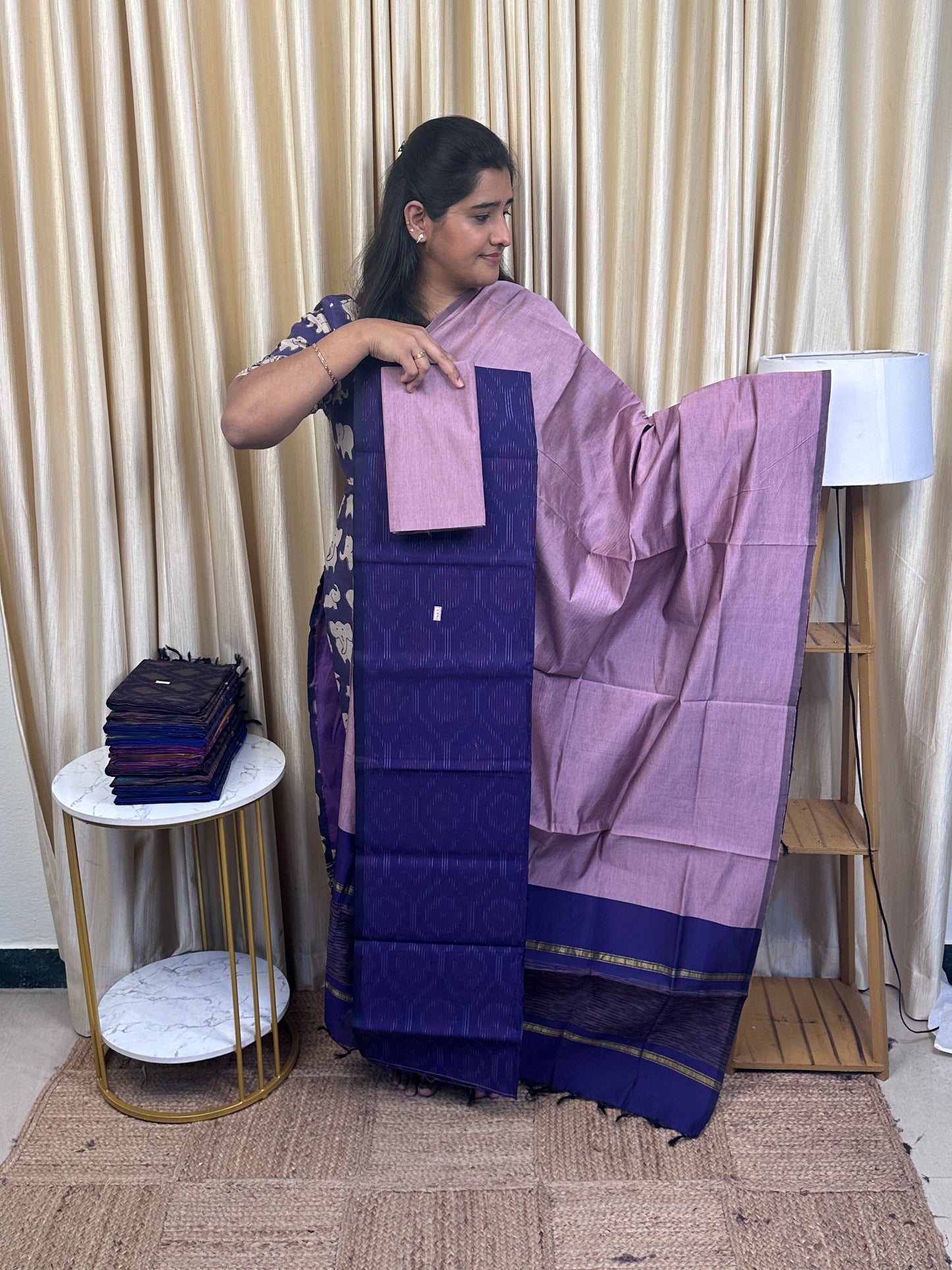 Full weave ikat Pochampally sico dress material FWS-3