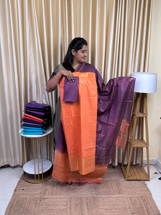 Mangalagiri big border silk cotton 3 piece set MBD-13