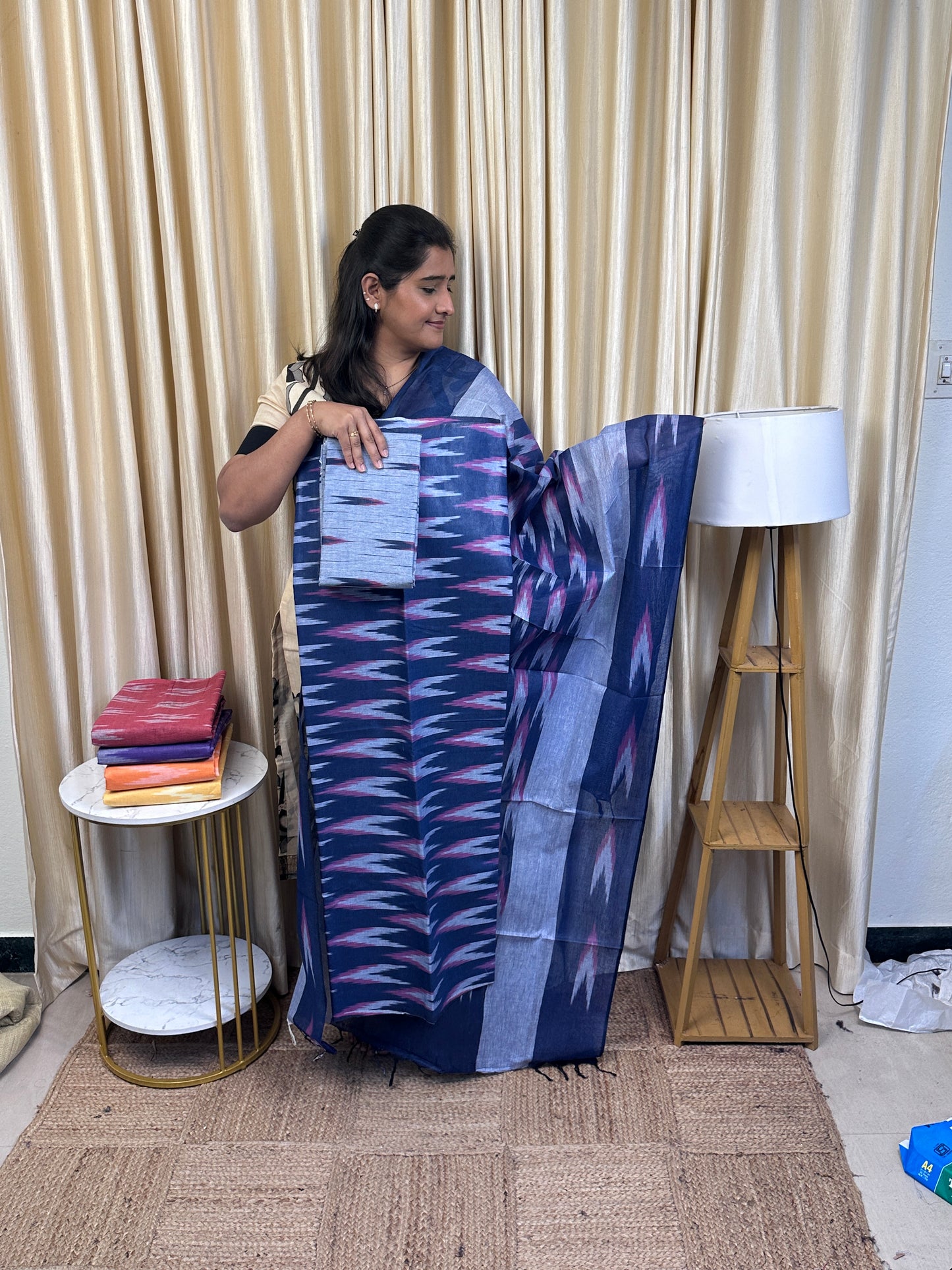 Compact cotton Ikat 3 piece set - IKT 6