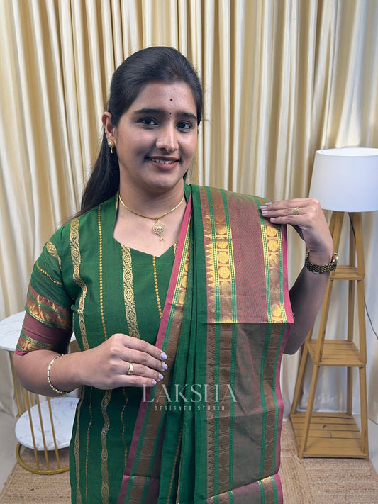 Green Veldhari Chettinad Cotton