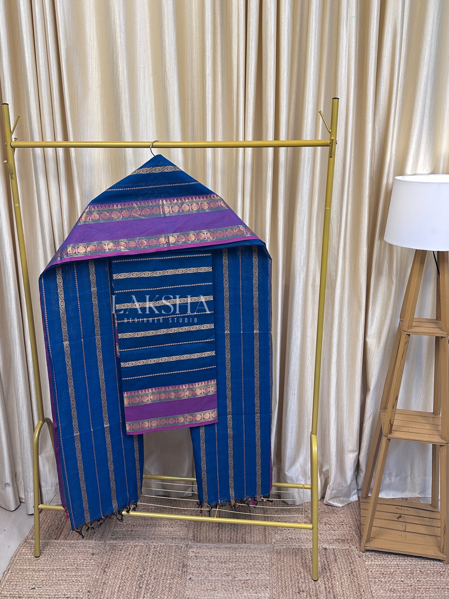 Royal Sapphire  Veldhari Chettinad Cotton