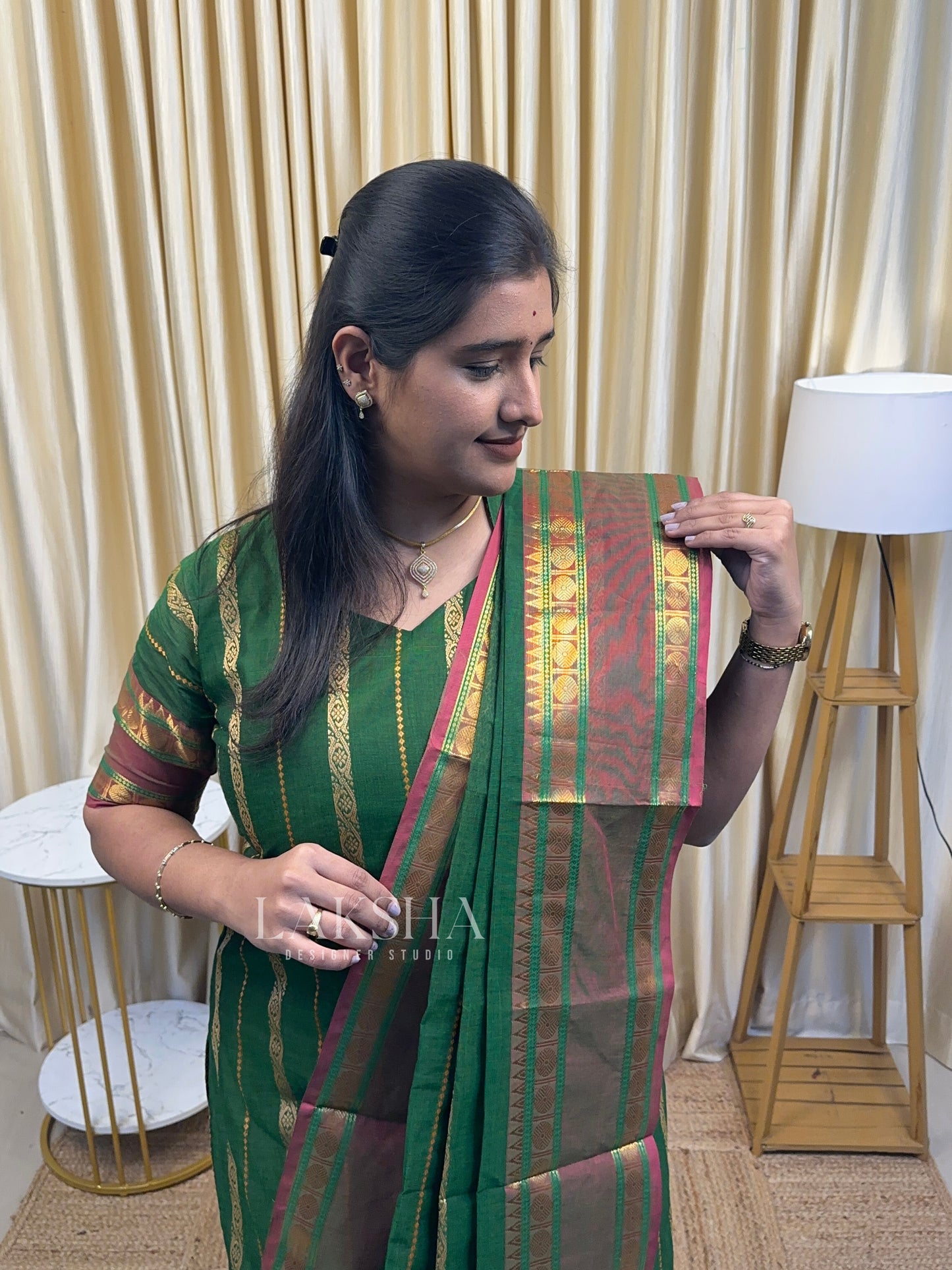 Green Veldhari Chettinad Cotton