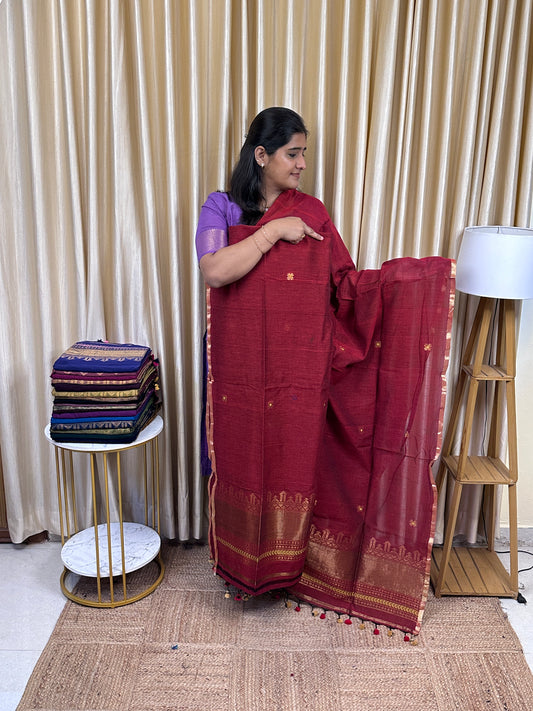 SWARA - Banarasi Jamdhani cotton by silk -5
