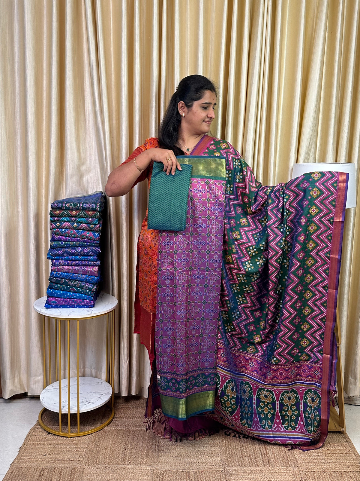 Patola semi silk 3 piece set - SP3