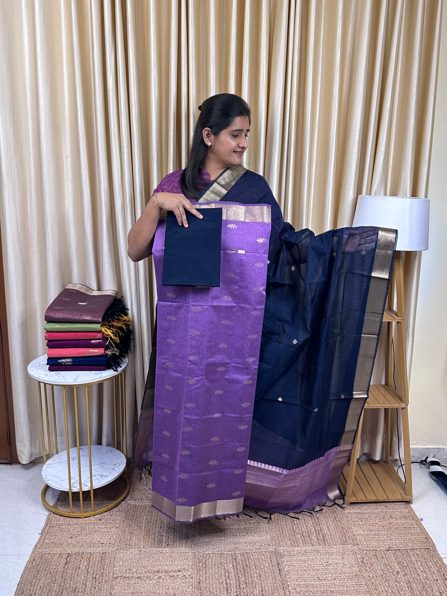 Kora silk cotton 3 piece set -KSC43