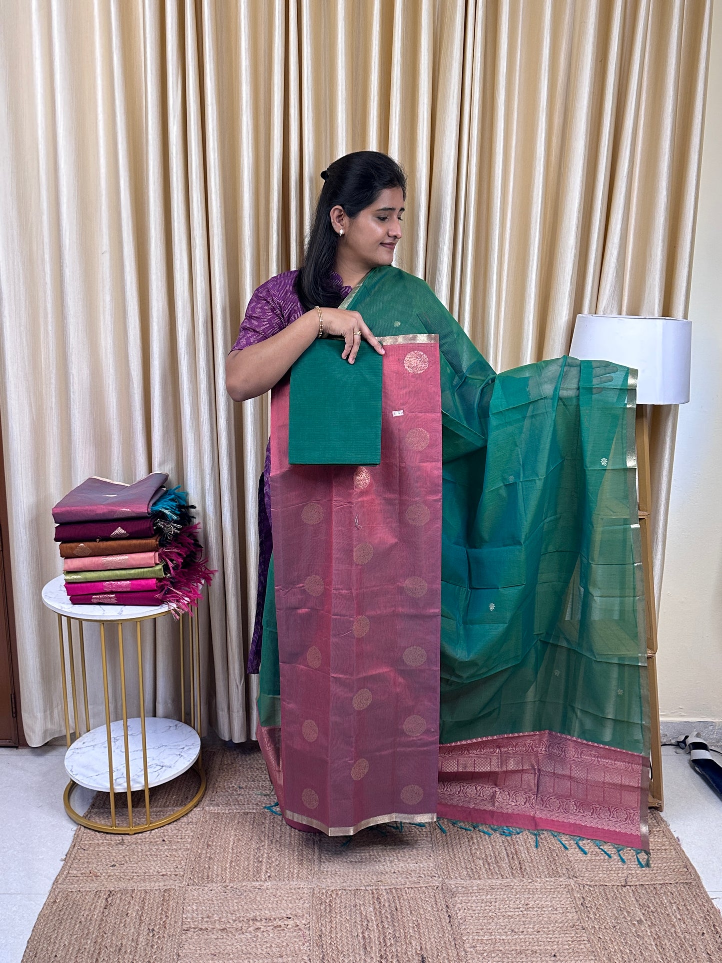 Kora silk cotton 3 piece set -KSC13
