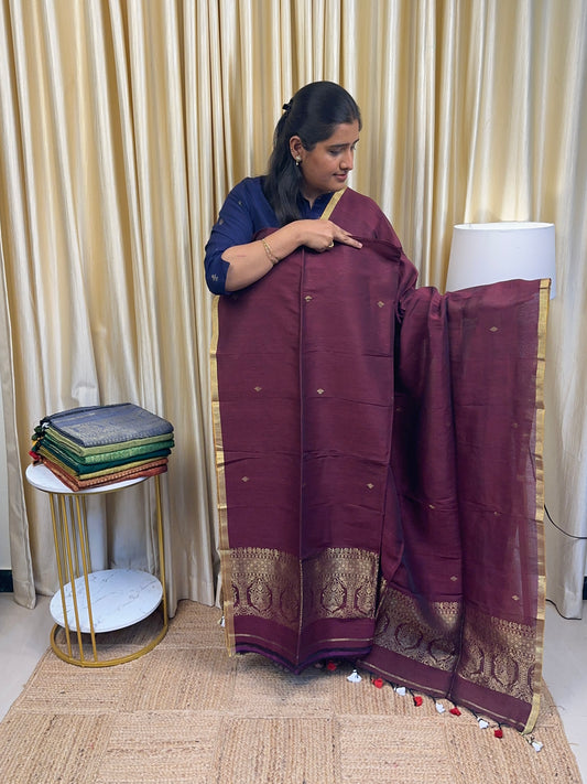 Linen banarasi Jamdhani [handwork]-4