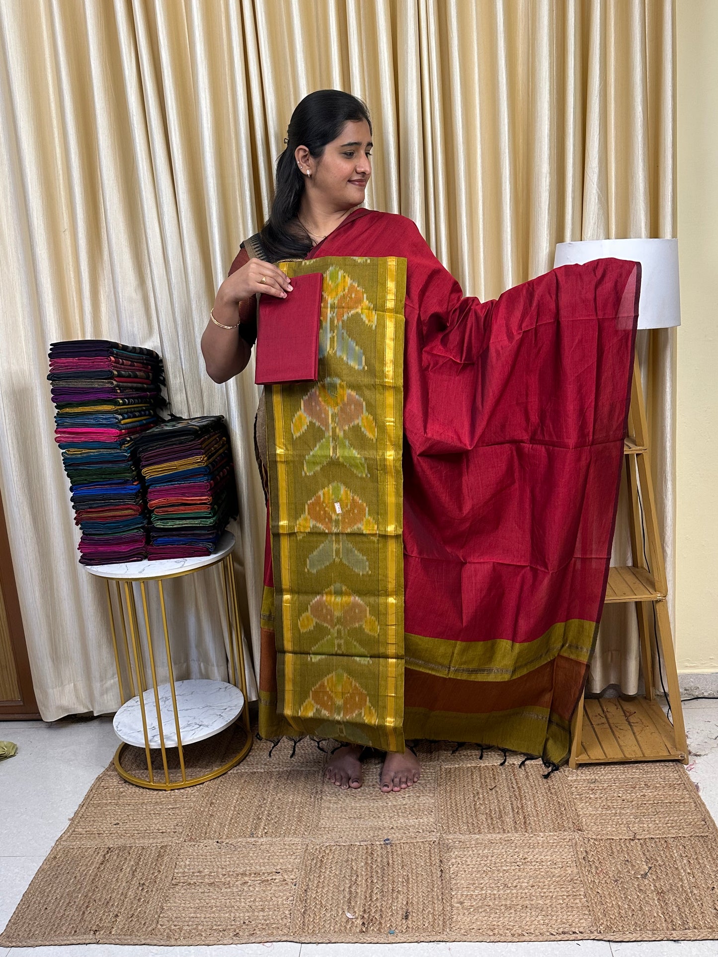 Pochampalli sico 3 piece set-SICO33
