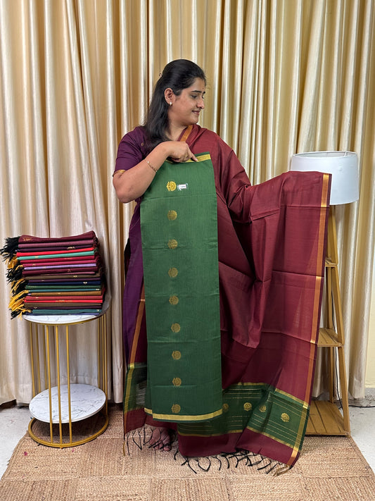Chanderi silk cotton 2 piece set -Kayal1