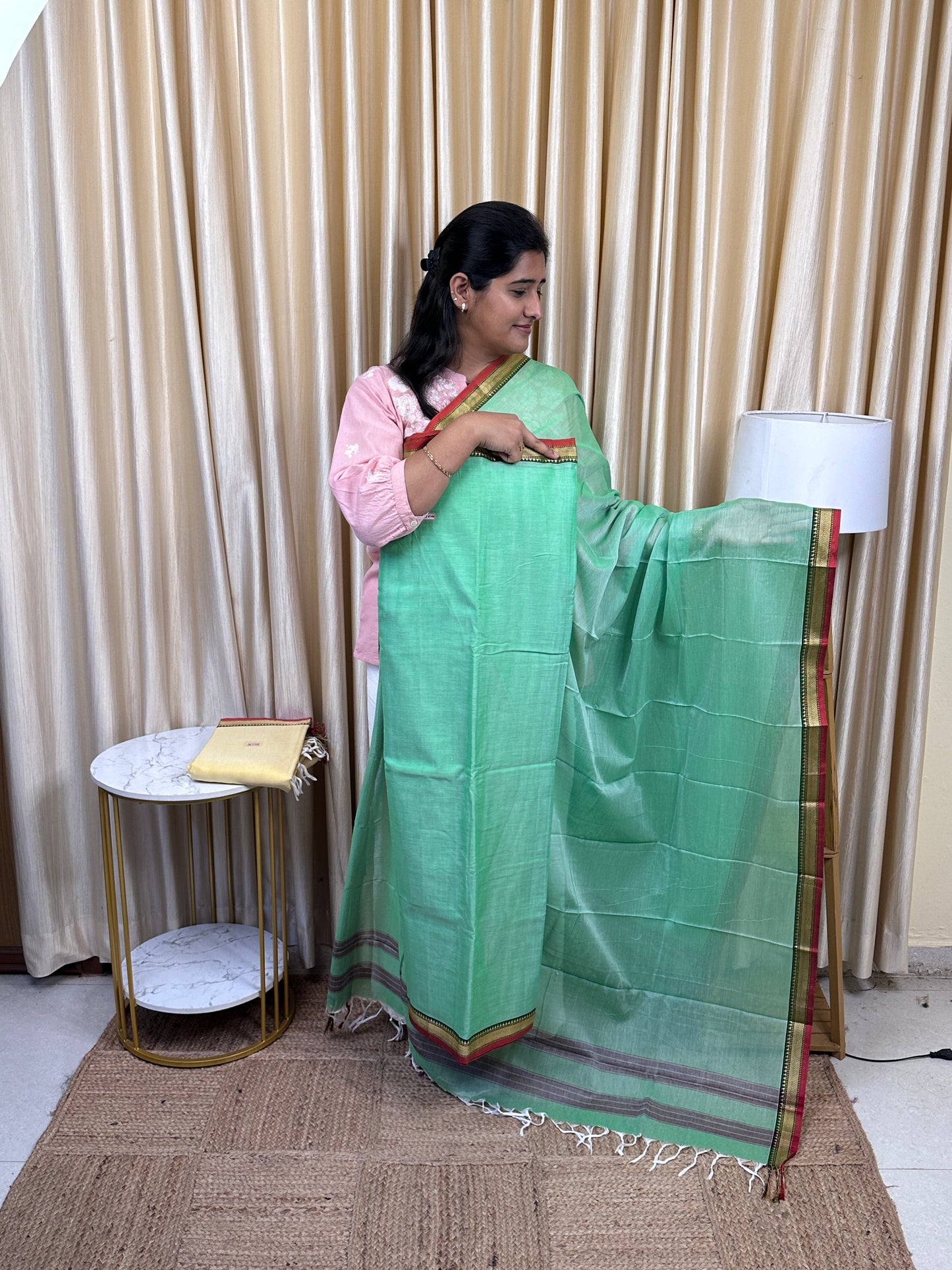 Narayanpet  checks Mercerised cotton (4.5 m Top)-NILA67