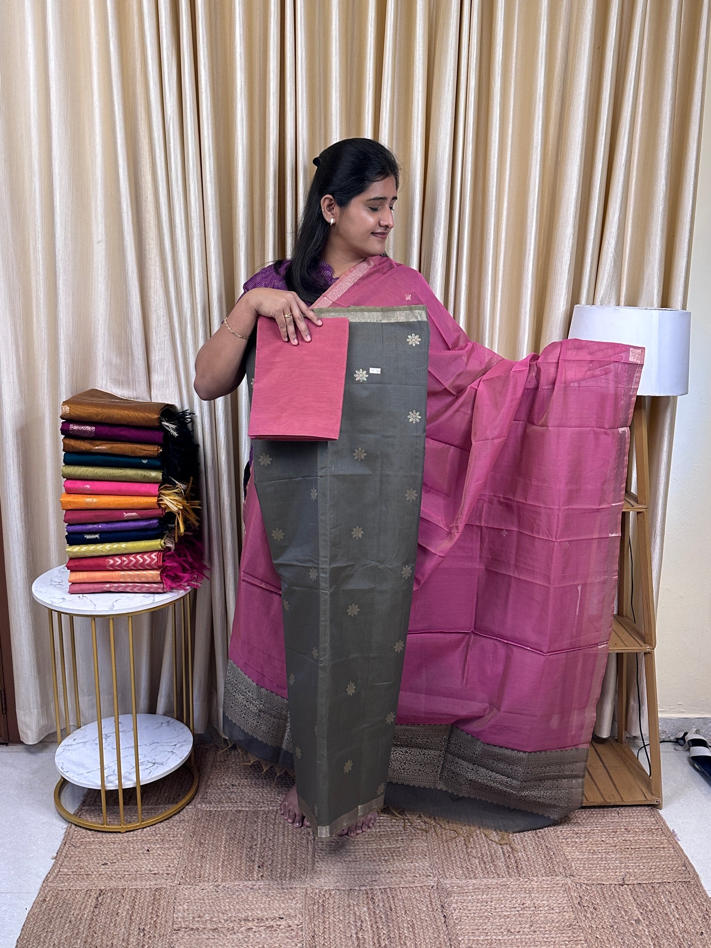 Kora silk cotton 3 piece set -KSC26