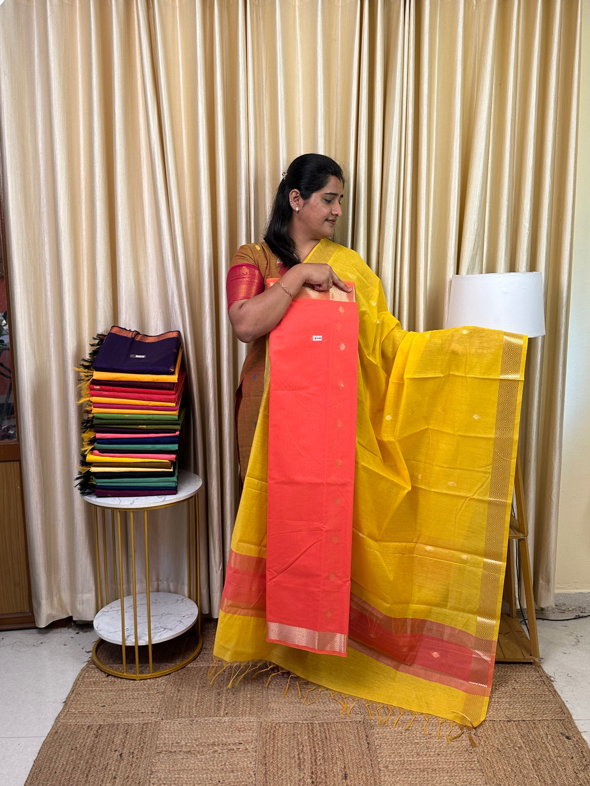 Maheswari silk cotton 2 piece set- MN 2