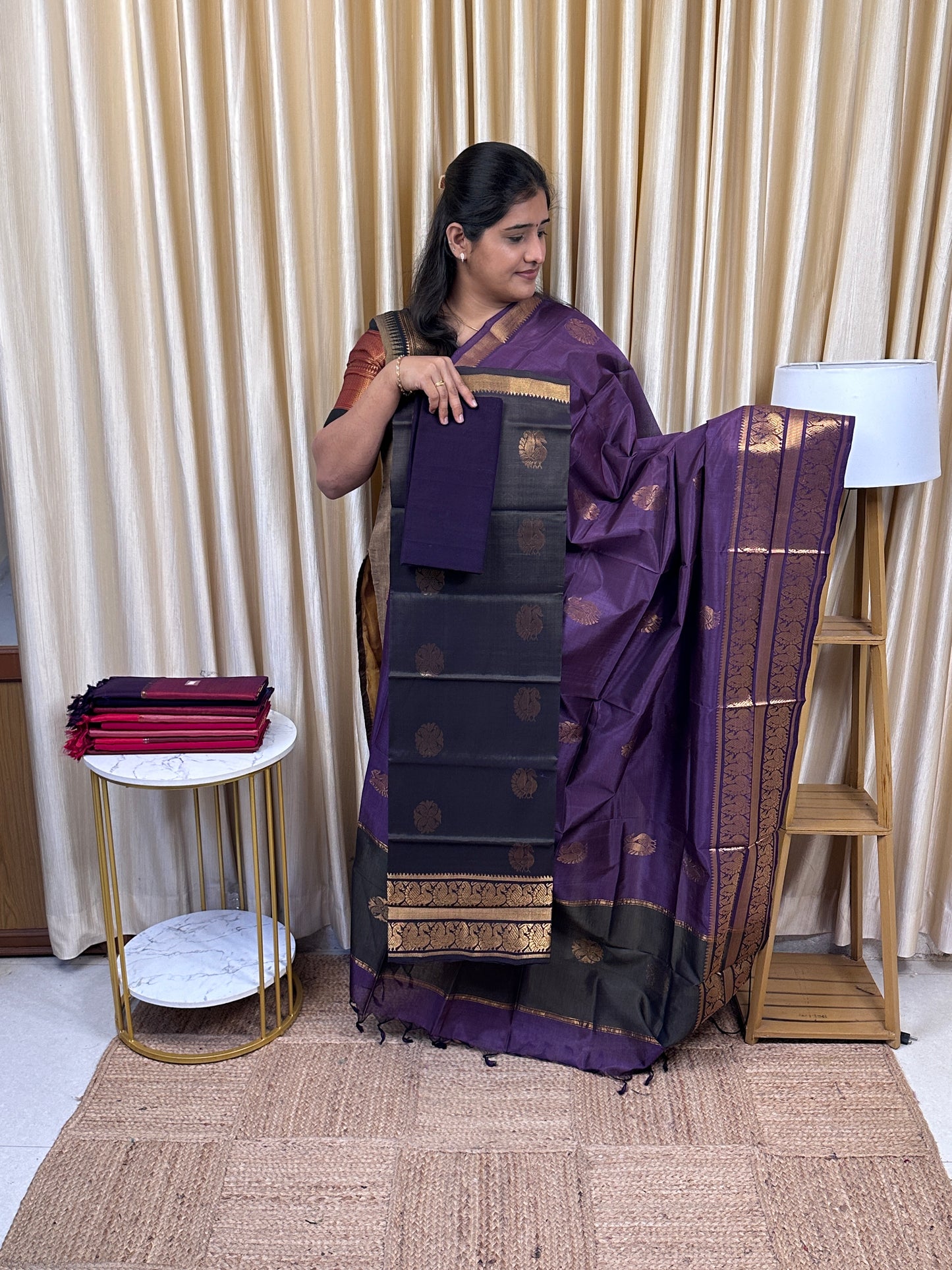 Kanchi Border  Mangalgiri Handloom-KMCH3