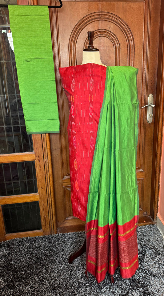 Special Pochampalli sico Full weave  3 piece set-SPD8